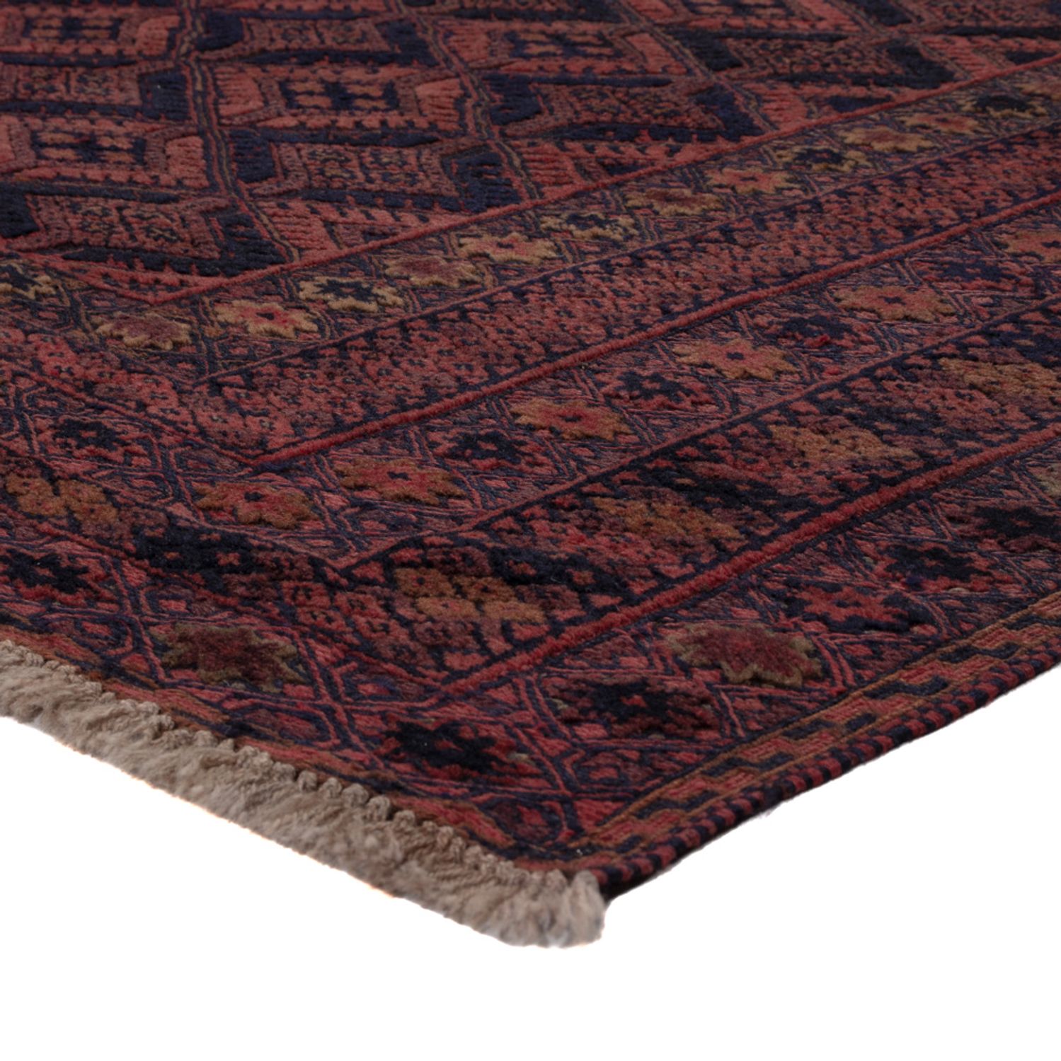 Kelimteppe - Orientalsk - 224 x 158 cm - mørk rød