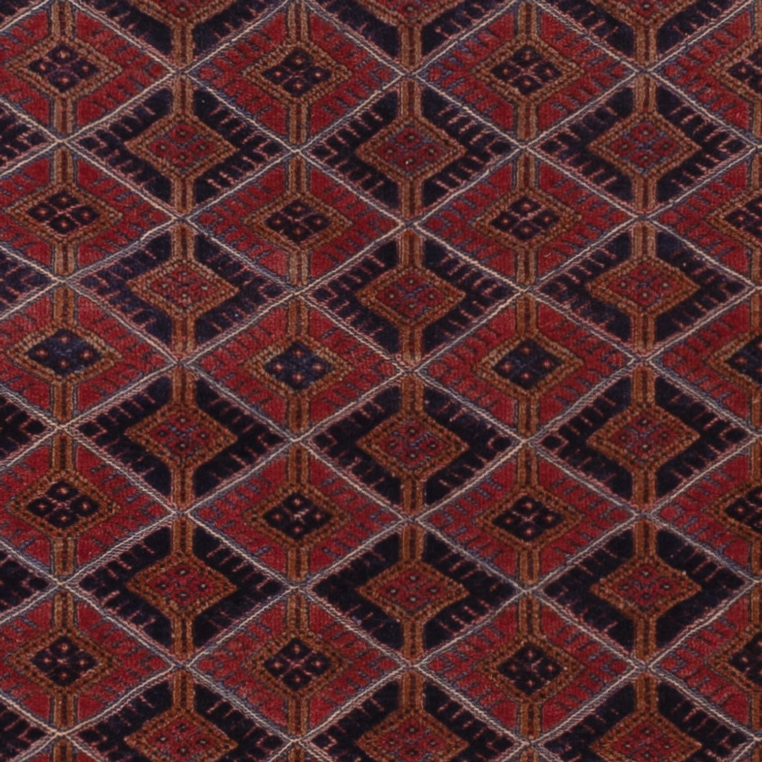 Kelimteppe - Orientalsk - 200 x 144 cm - mørk rød