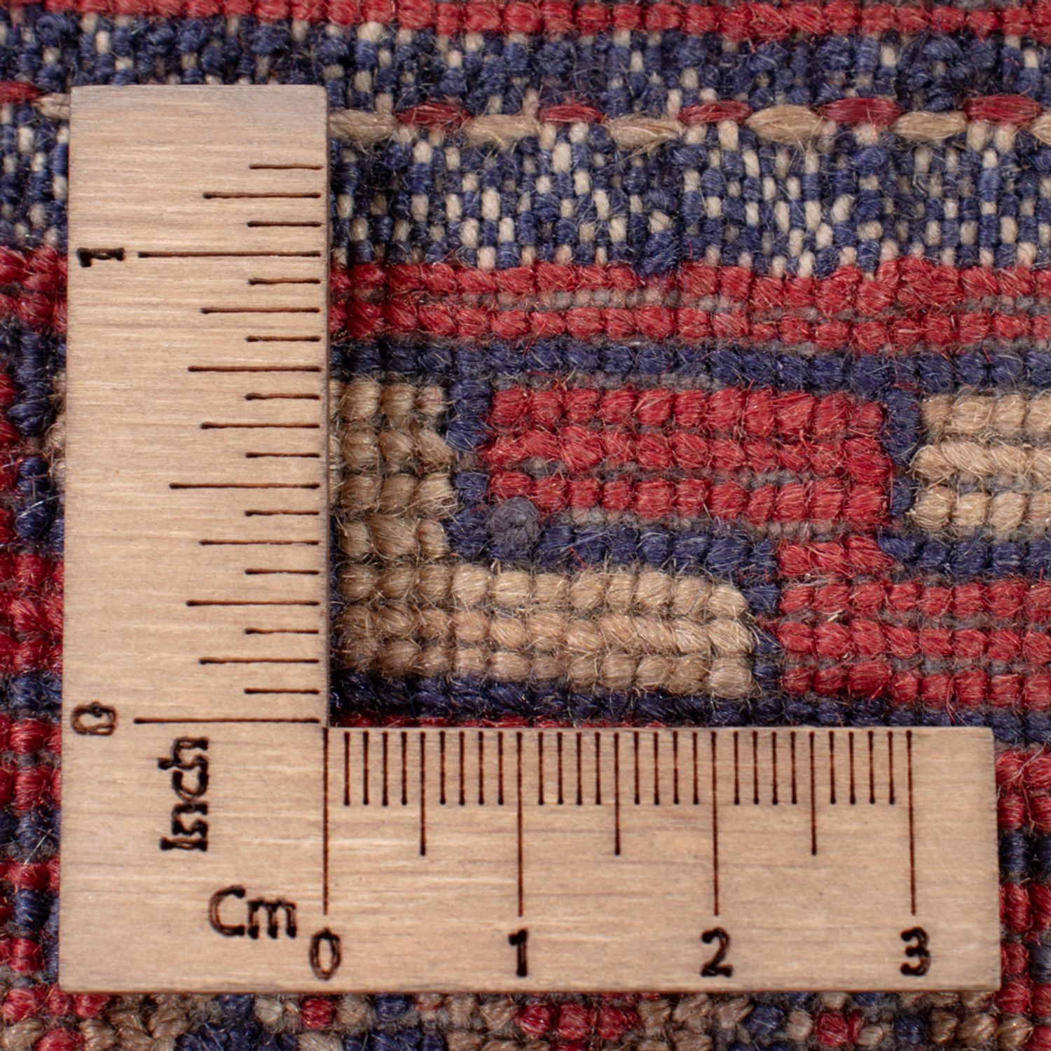 Kelimteppe - Orientalsk - 186 x 144 cm - mørk rød