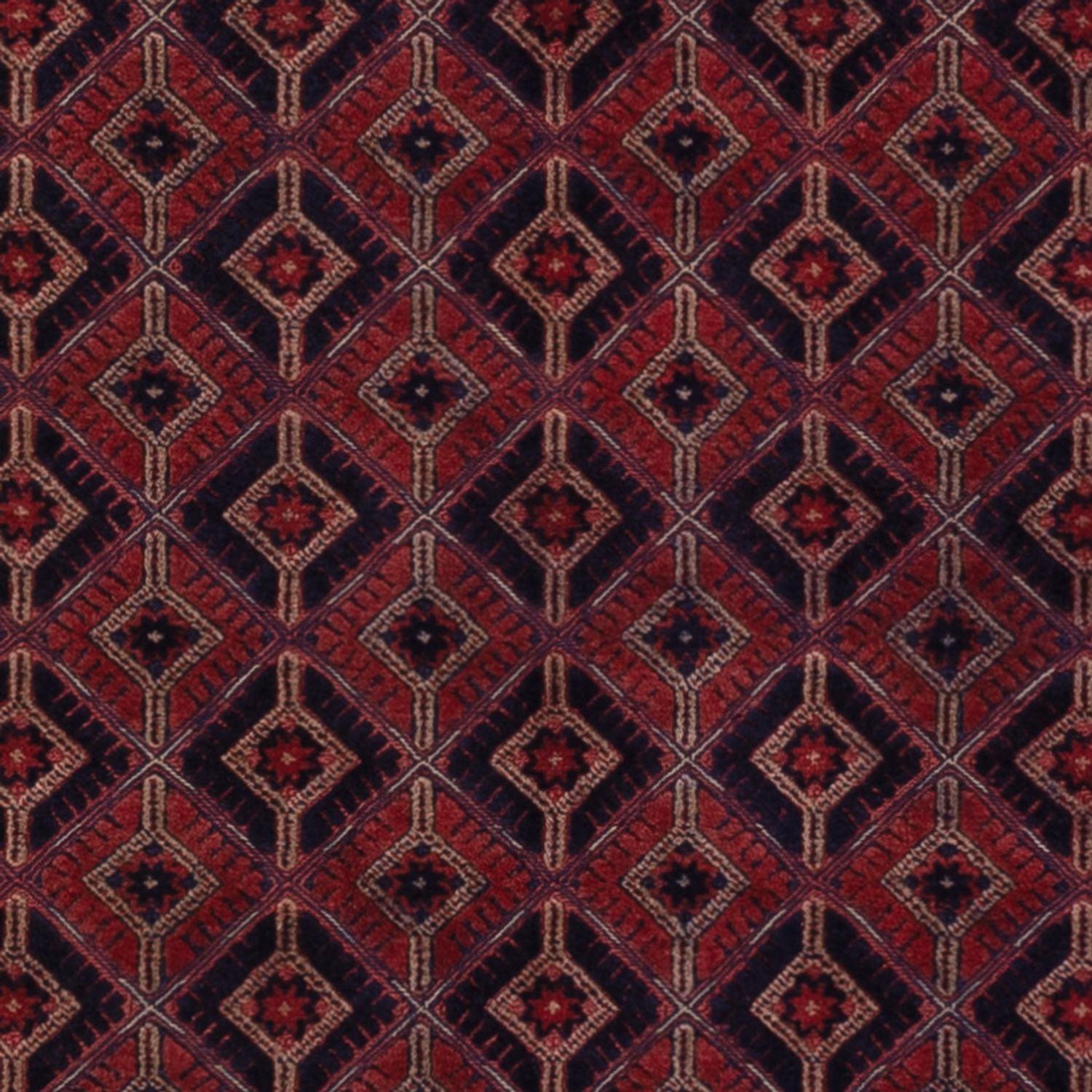 Kelimteppe - Orientalsk - 203 x 149 cm - mørk rød