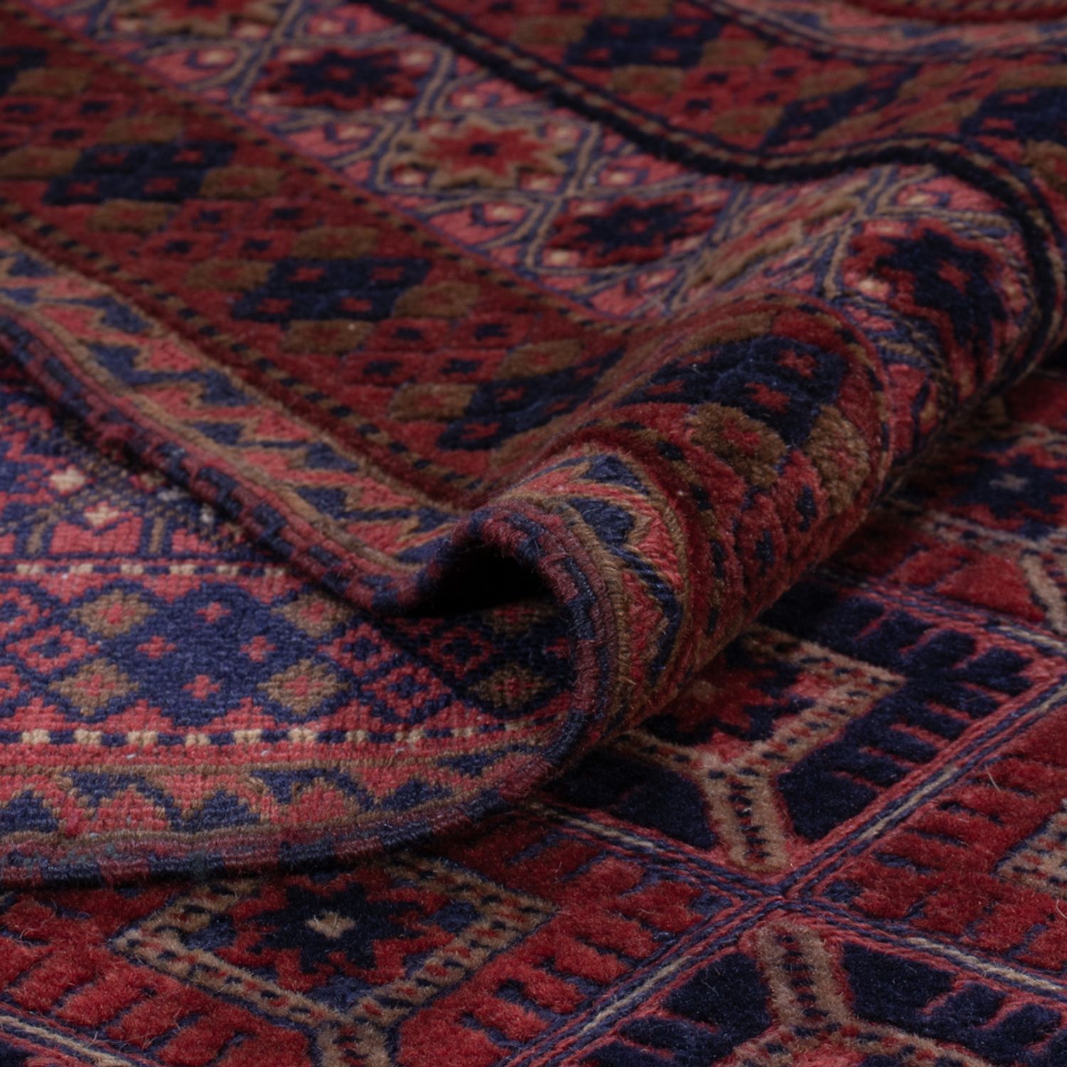 Kelimteppe - Orientalsk - 203 x 149 cm - mørk rød