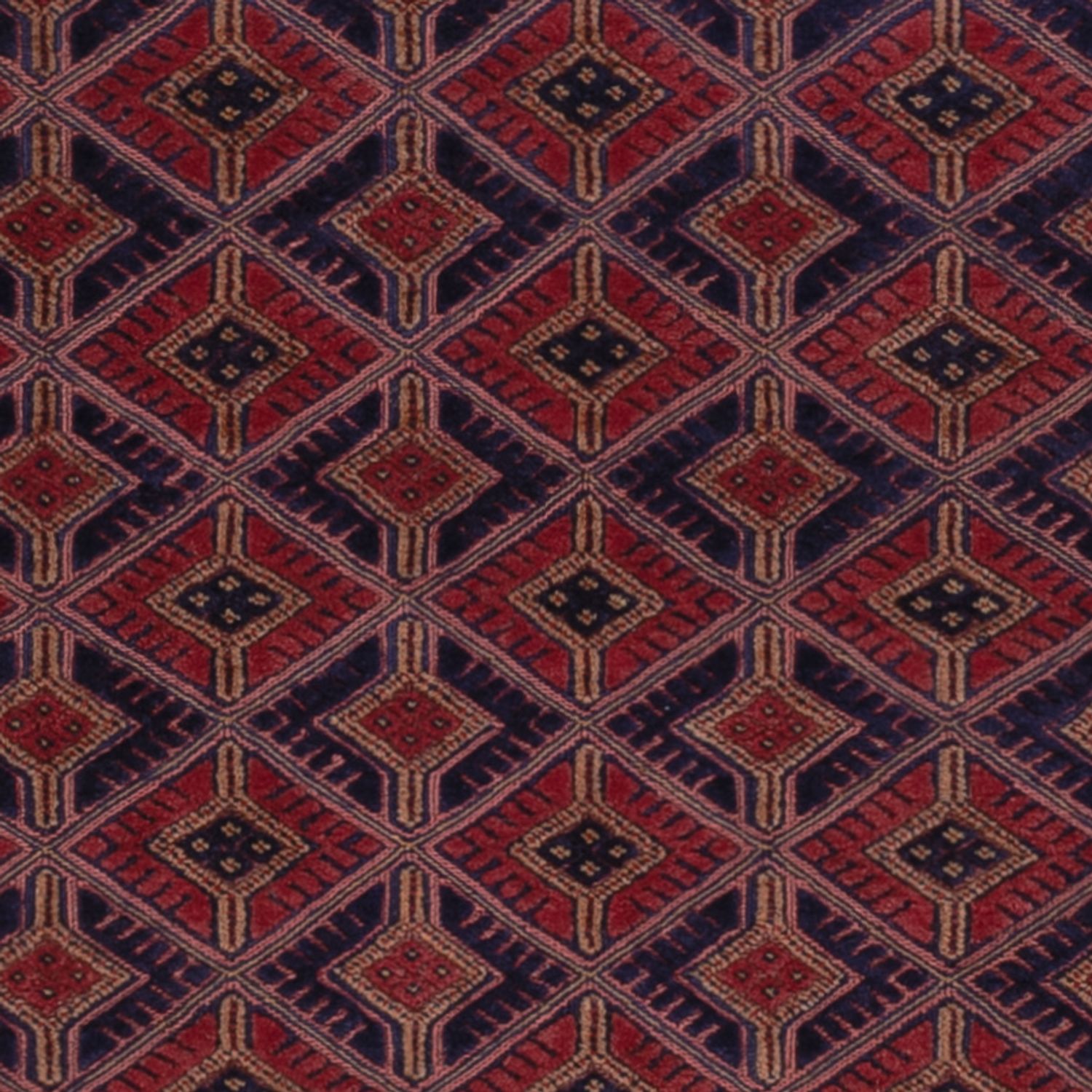 Kelimteppe - Orientalsk - 190 x 151 cm - mørk rød