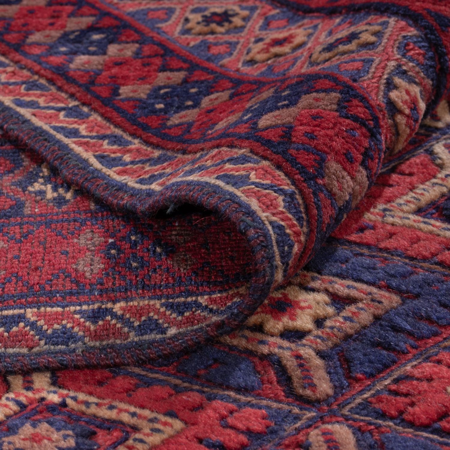 Kelimteppe - Orientalsk - 200 x 160 cm - mørk rød