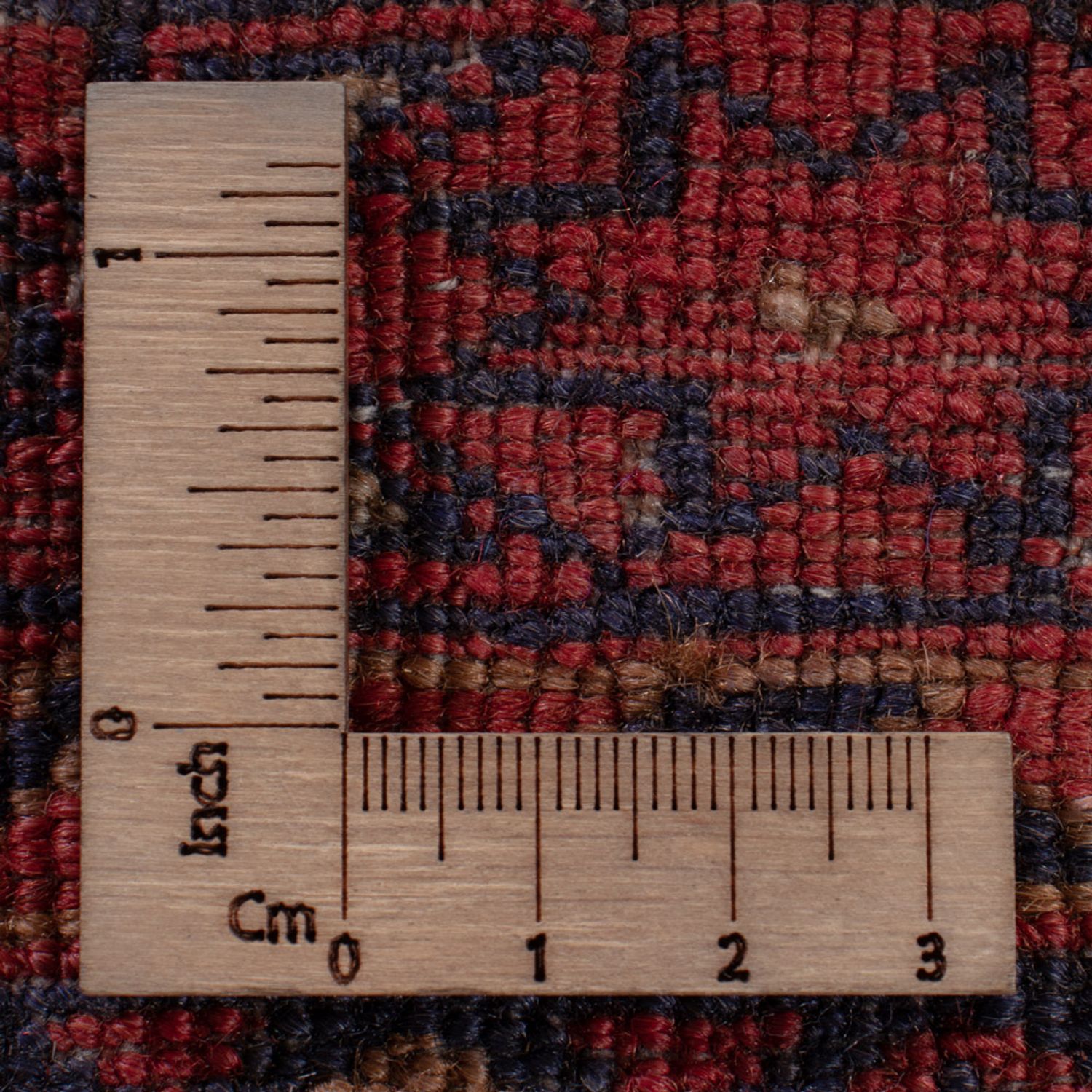 Kelimteppe - Orientalsk - 196 x 156 cm - mørk rød