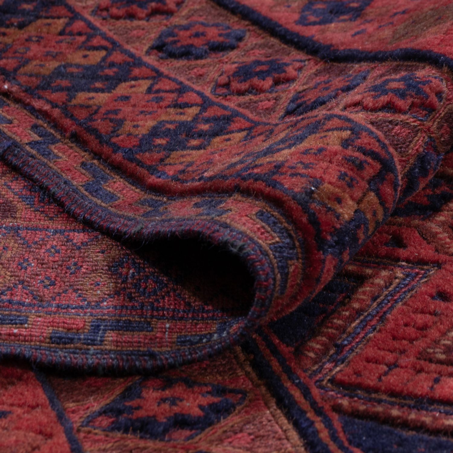 Kelimteppe - Orientalsk - 203 x 155 cm - mørk rød