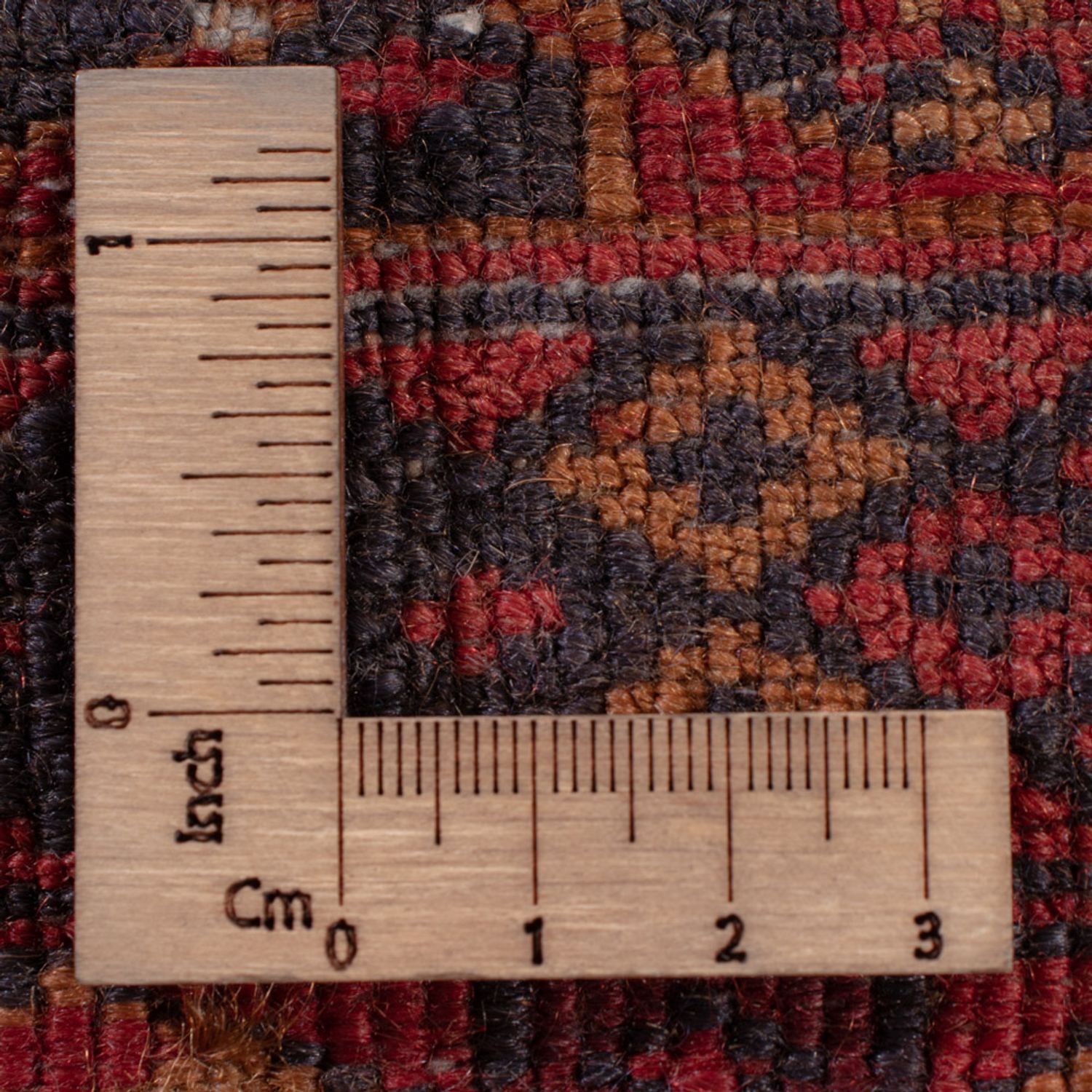 Kelimteppe - Orientalsk - 203 x 163 cm - mørk rød