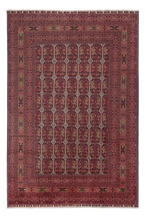 Afghan Rug - Royal - 288 x 194 cm - dark red