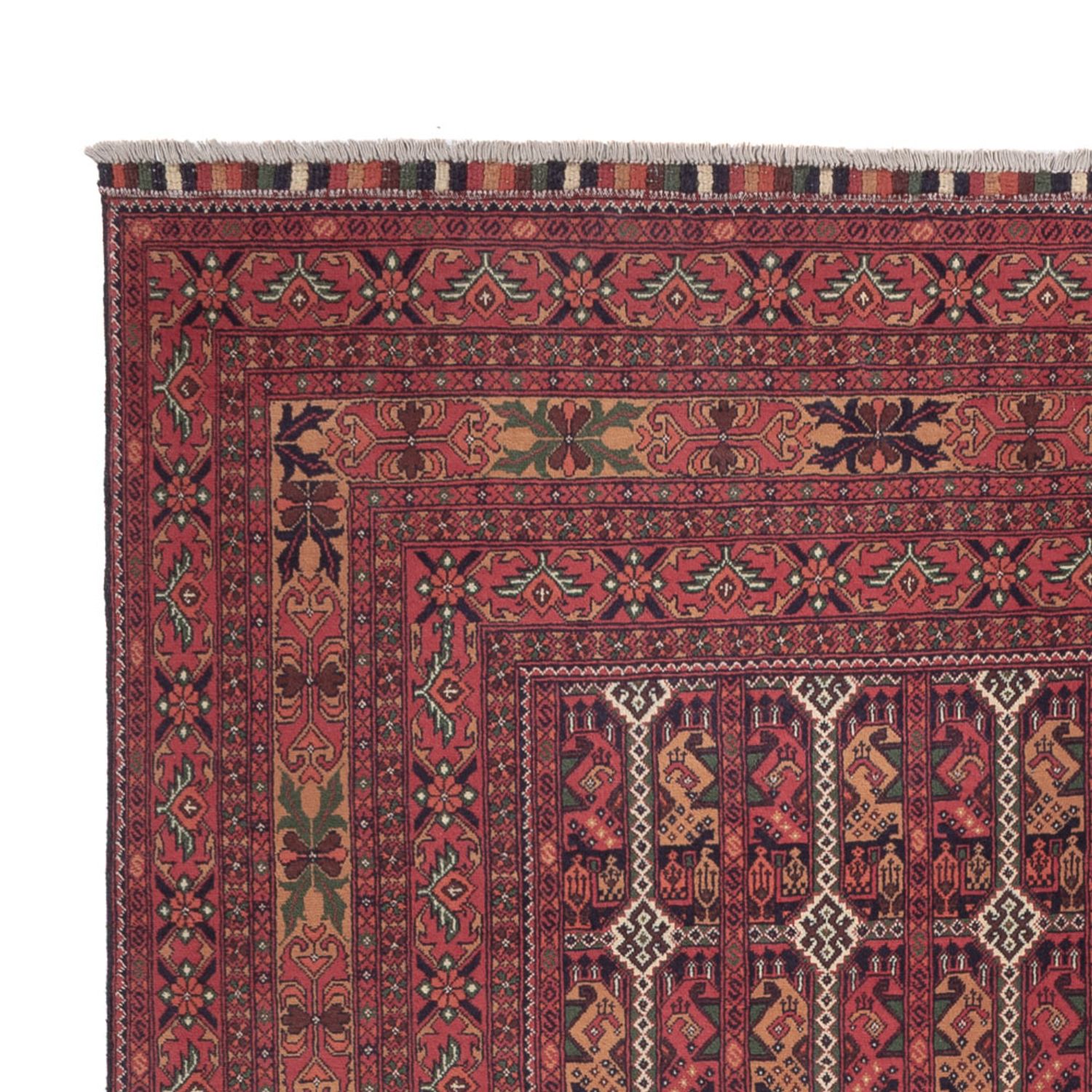 Afghan Rug - Royal - 283 x 193 cm - dark red