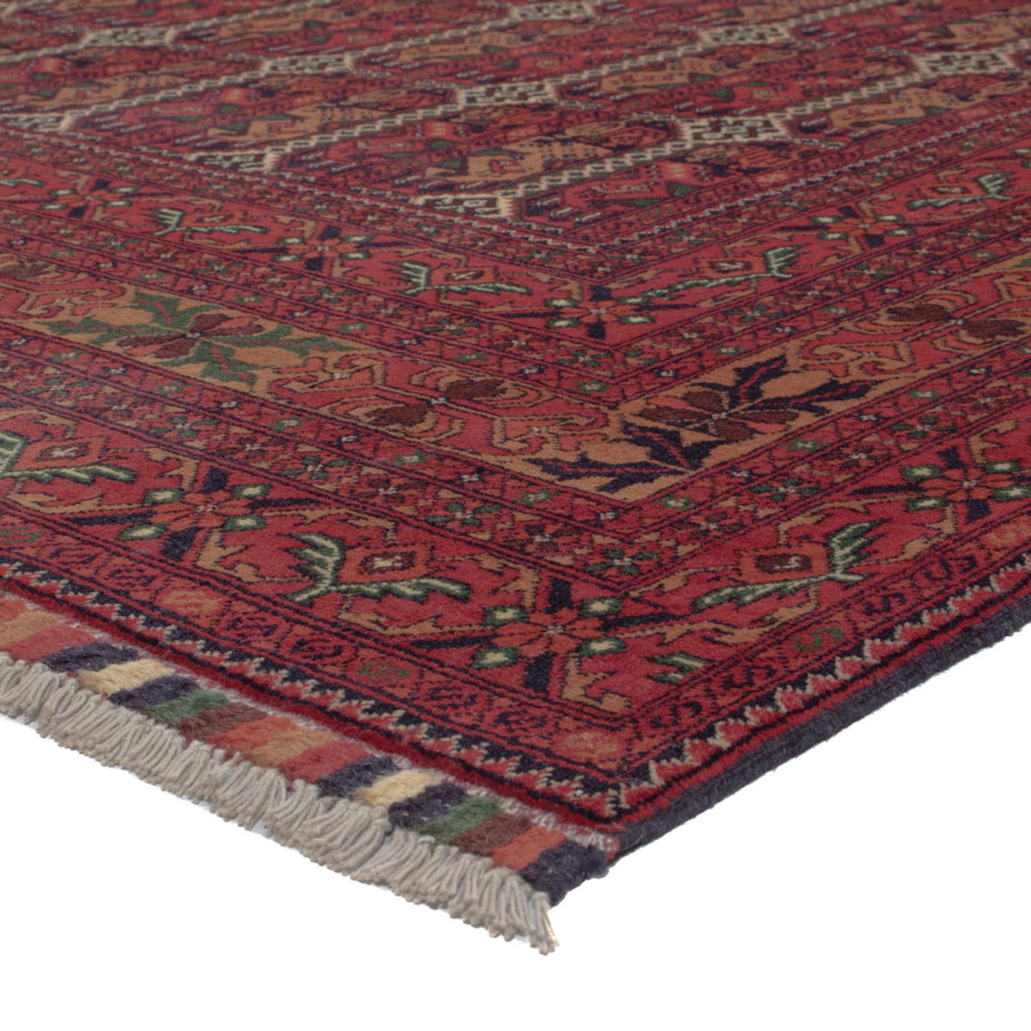 Afghan Rug - Royal - 283 x 193 cm - dark red