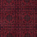 Afghansk matta - Kungliga - 294 x 202 cm - mörkröd