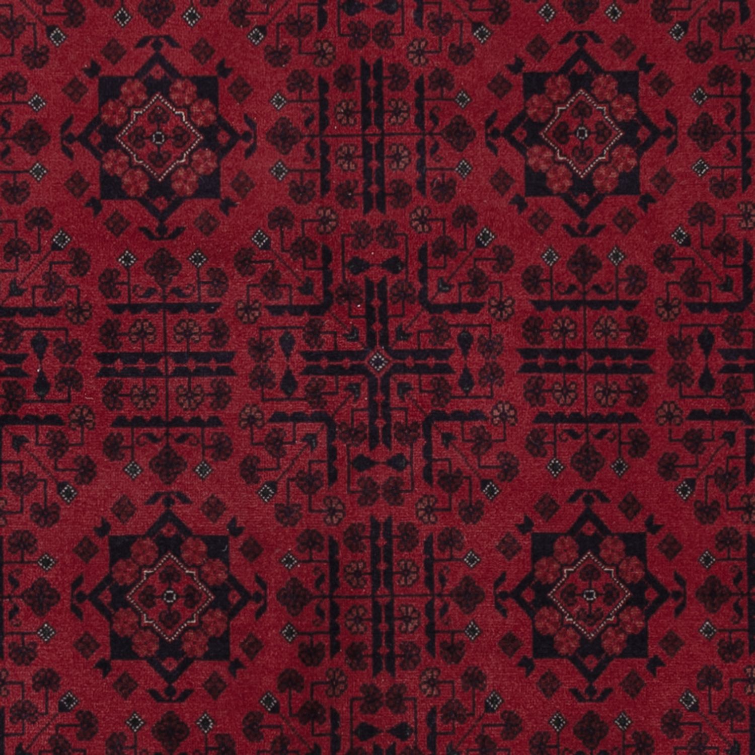 Afghan Rug - Royal - 294 x 206 cm - dark red