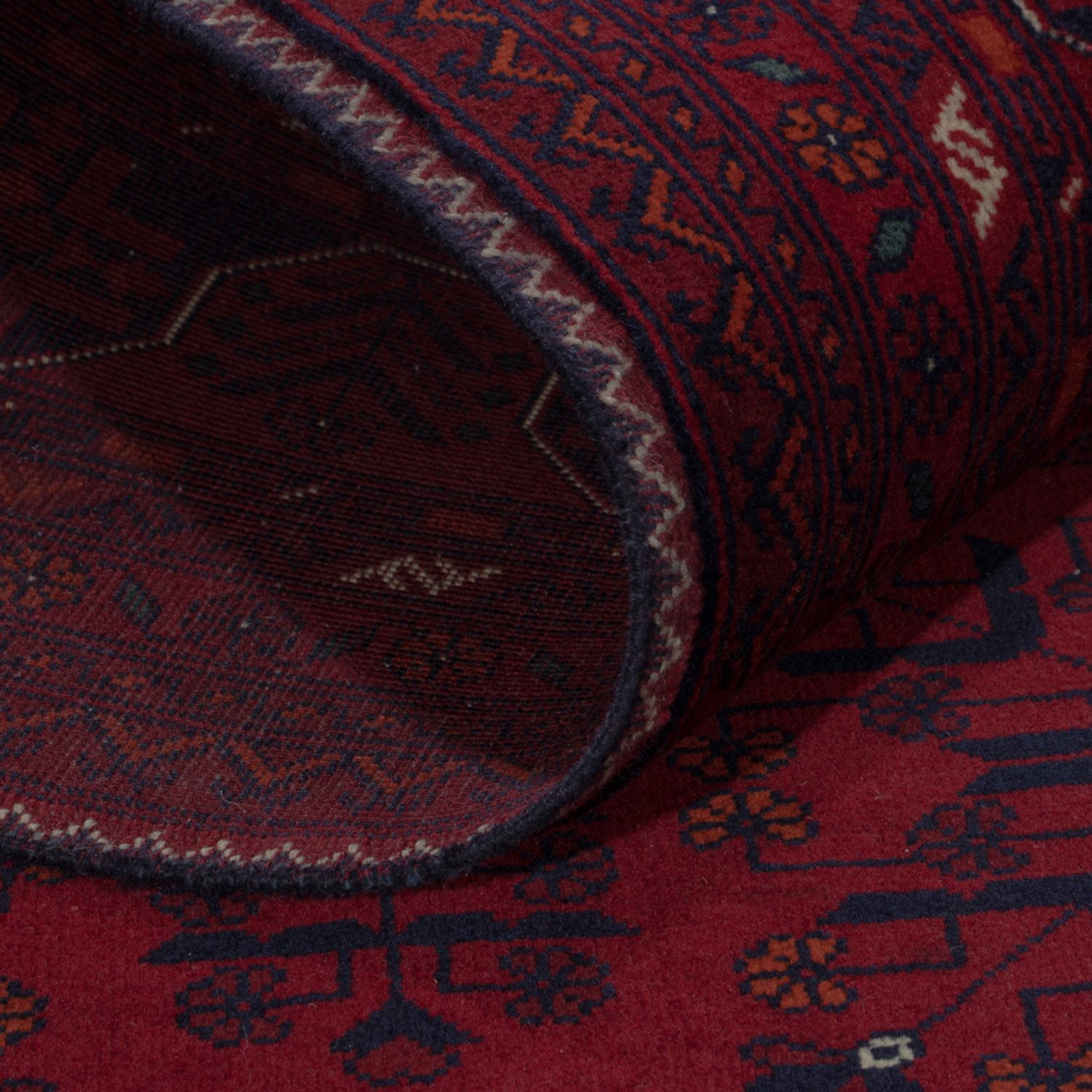 Afghan Rug - Royal - 293 x 203 cm - dark red