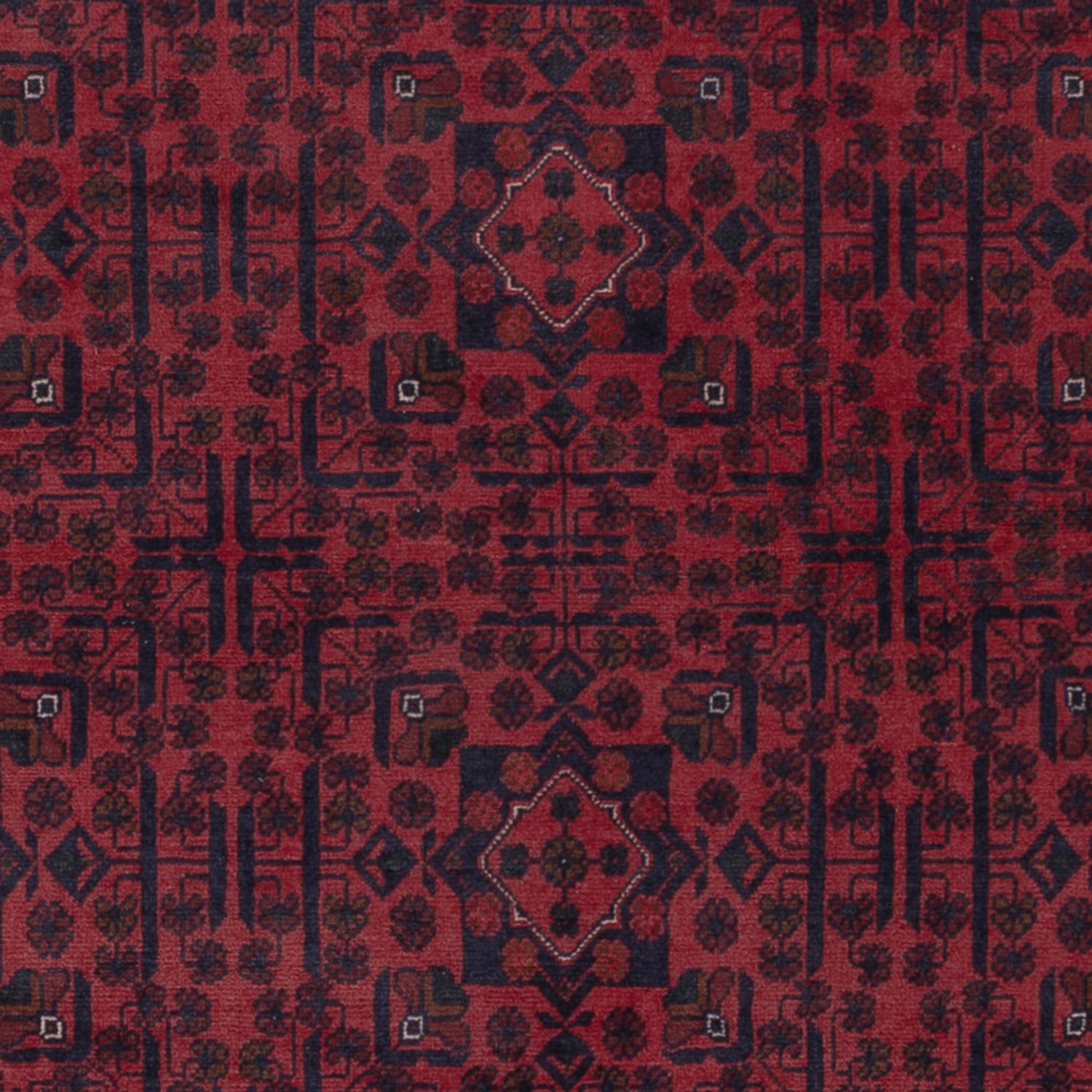 Afghan Rug - Kunduz - 306 x 200 cm - dark red