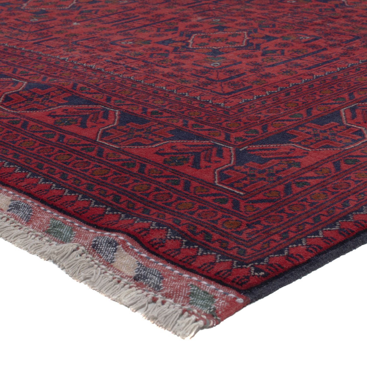 Afghan Rug - Kunduz - 306 x 200 cm - dark red