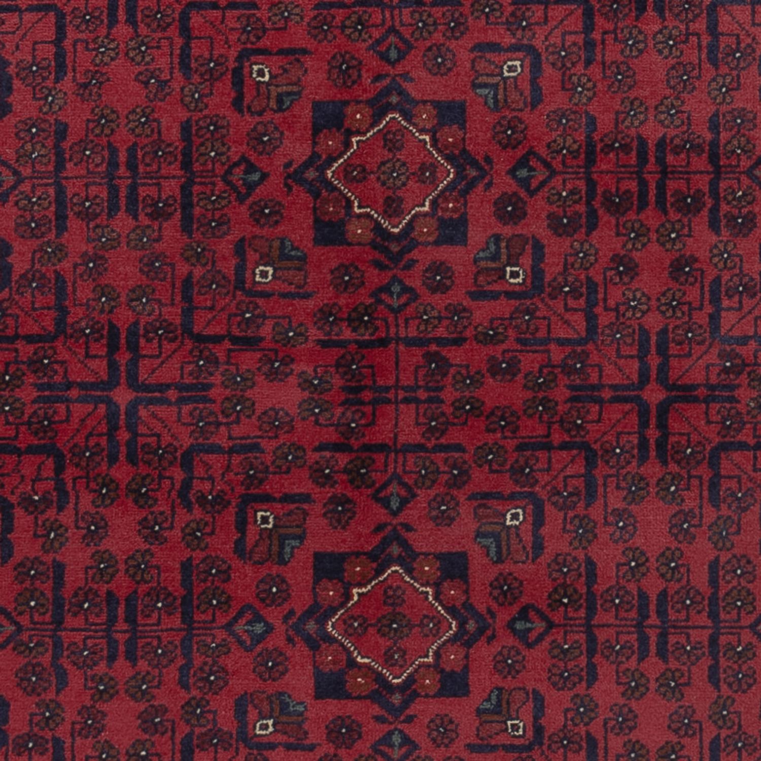 Afghan Rug - Kunduz - 290 x 197 cm - dark red