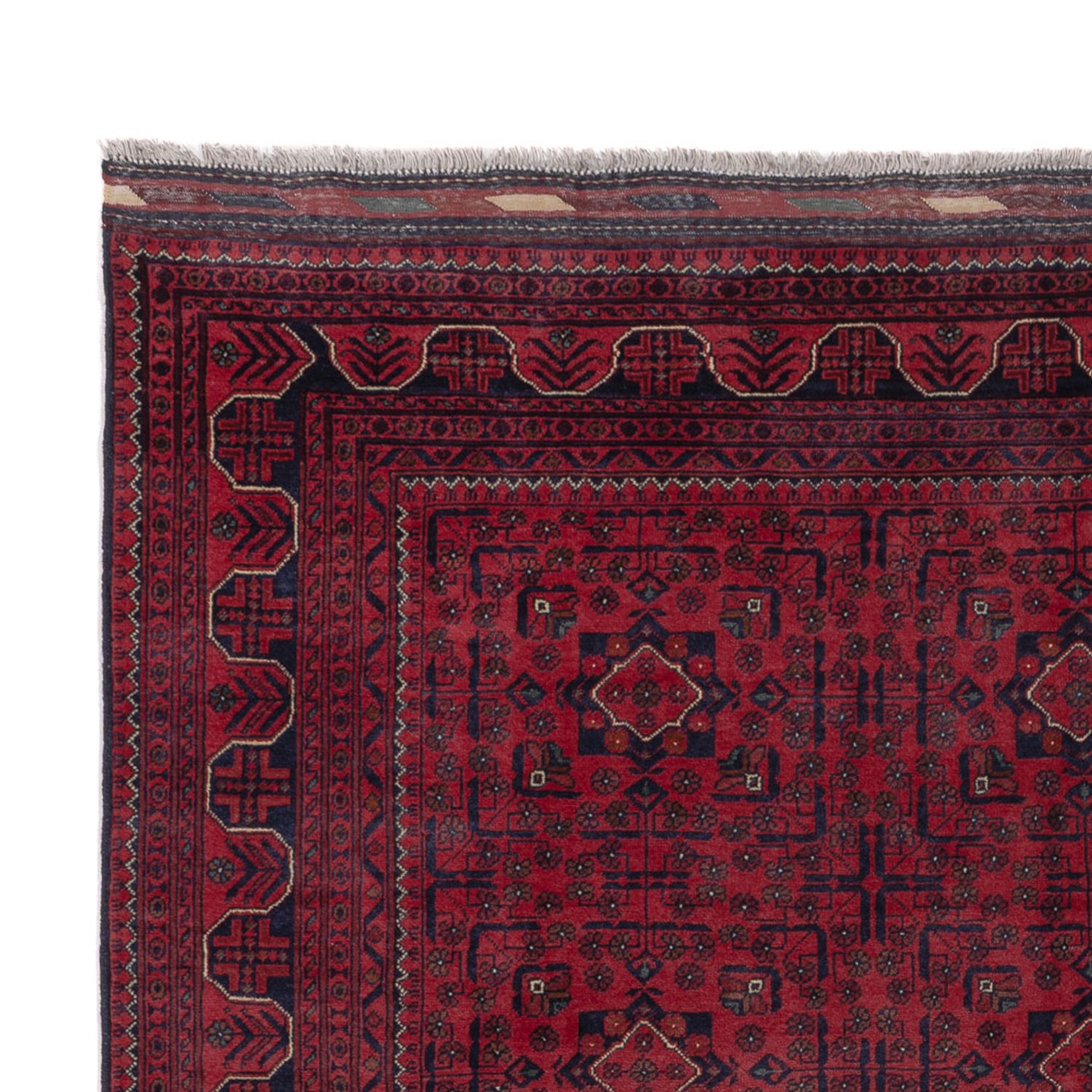 Afghan Rug - Kunduz - 290 x 197 cm - dark red