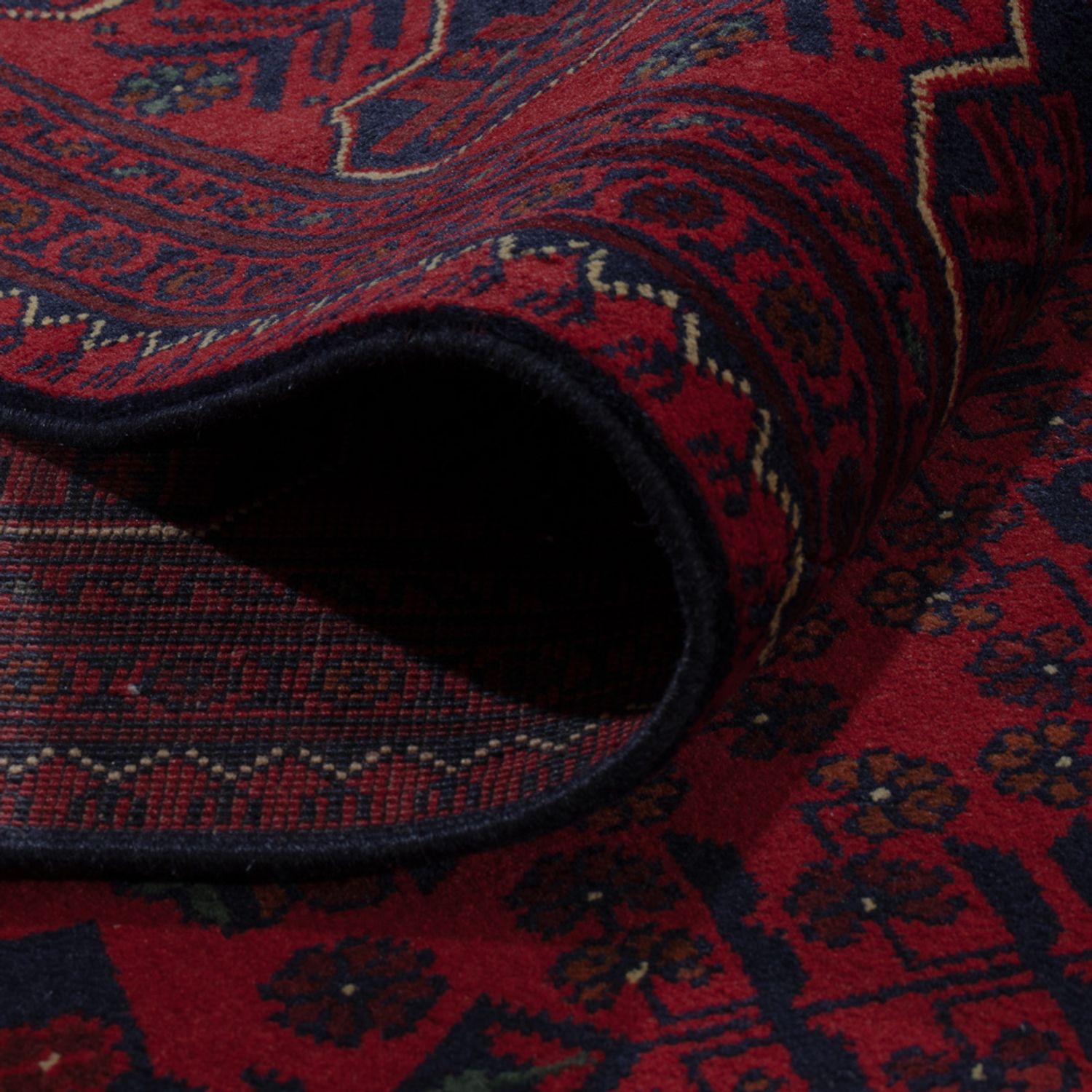 Afghan Rug - Kunduz - 290 x 197 cm - dark red