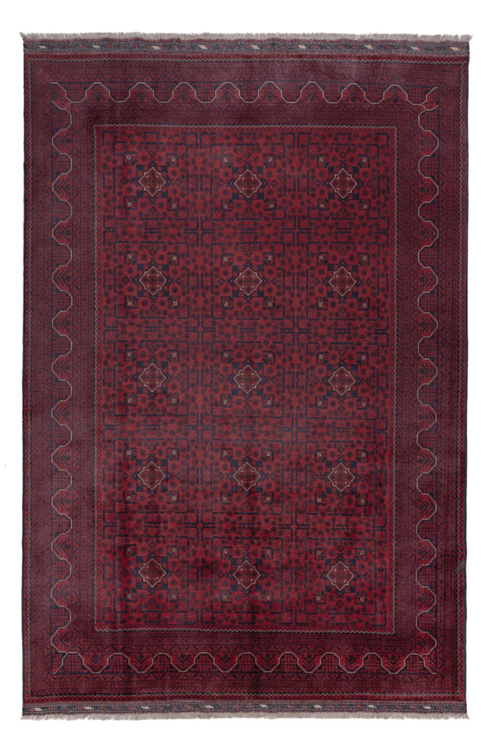 Afghan Rug - Kunduz - 292 x 200 cm - dark red