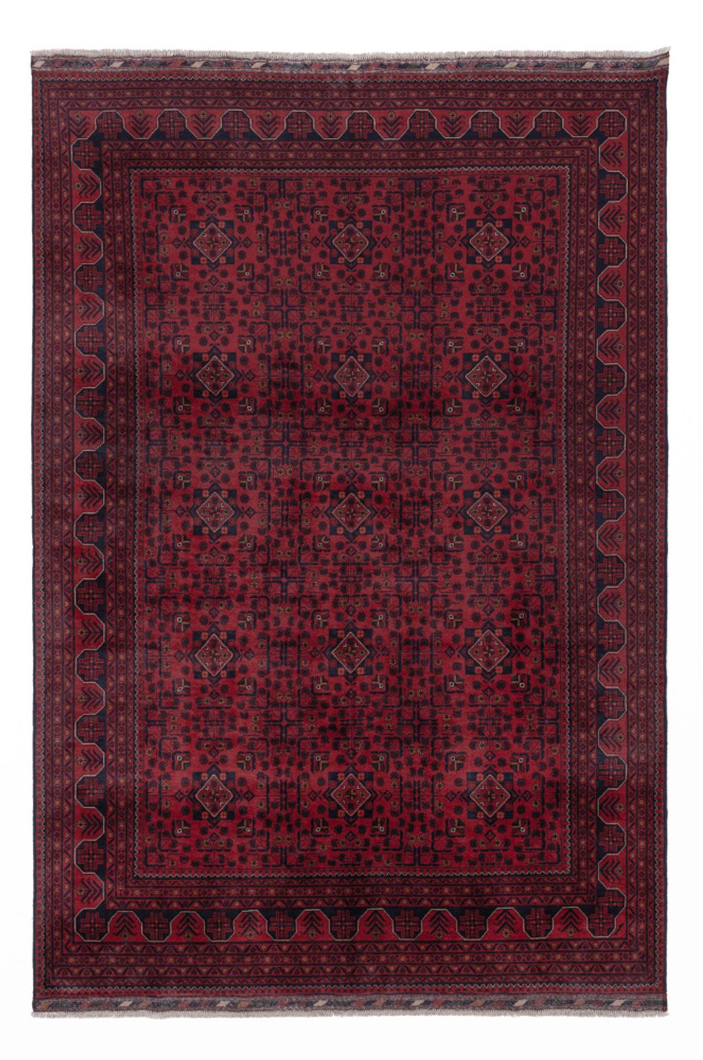 Afghan Rug - Kunduz - 290 x 198 cm - dark red