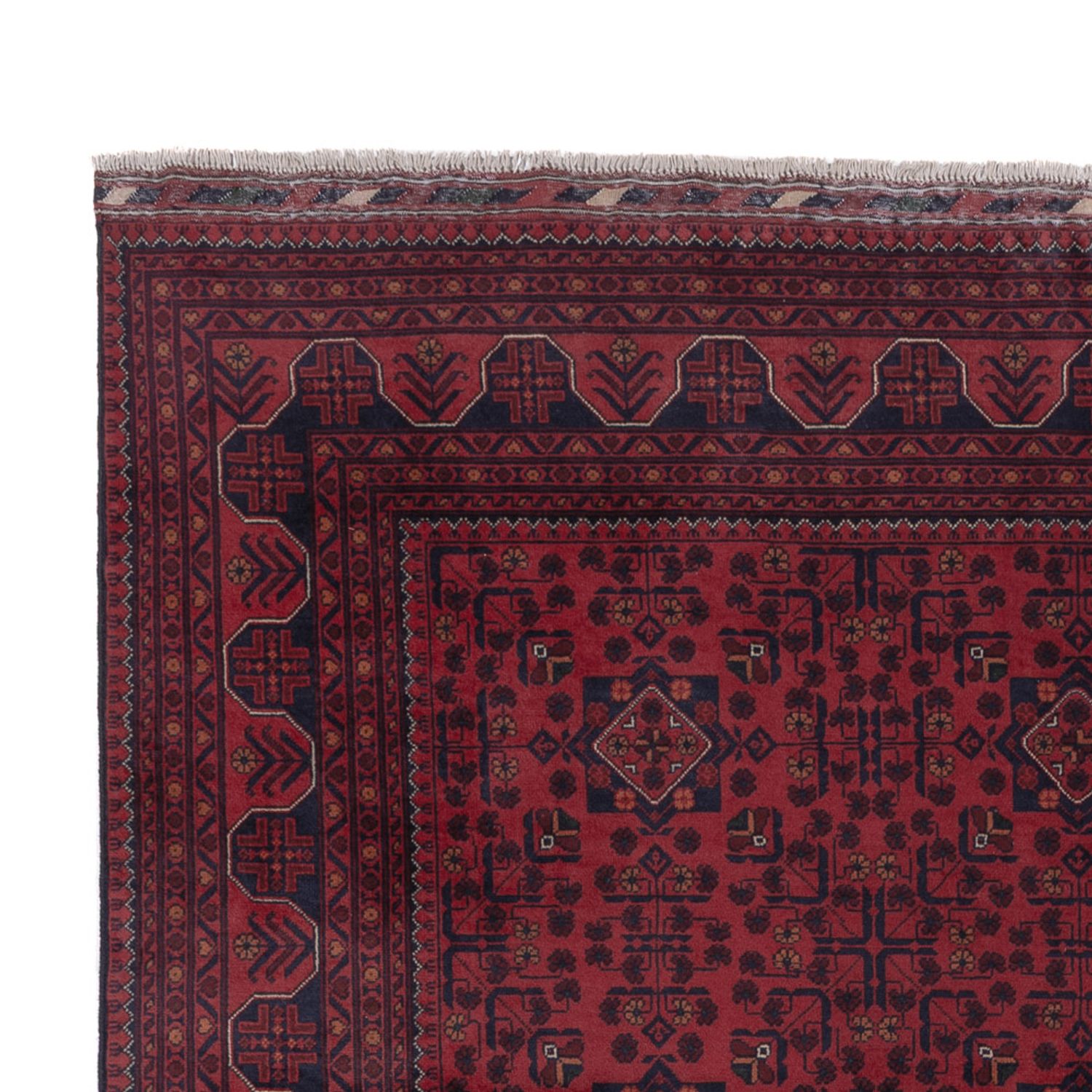 Afghan Rug - Kunduz - 290 x 198 cm - dark red