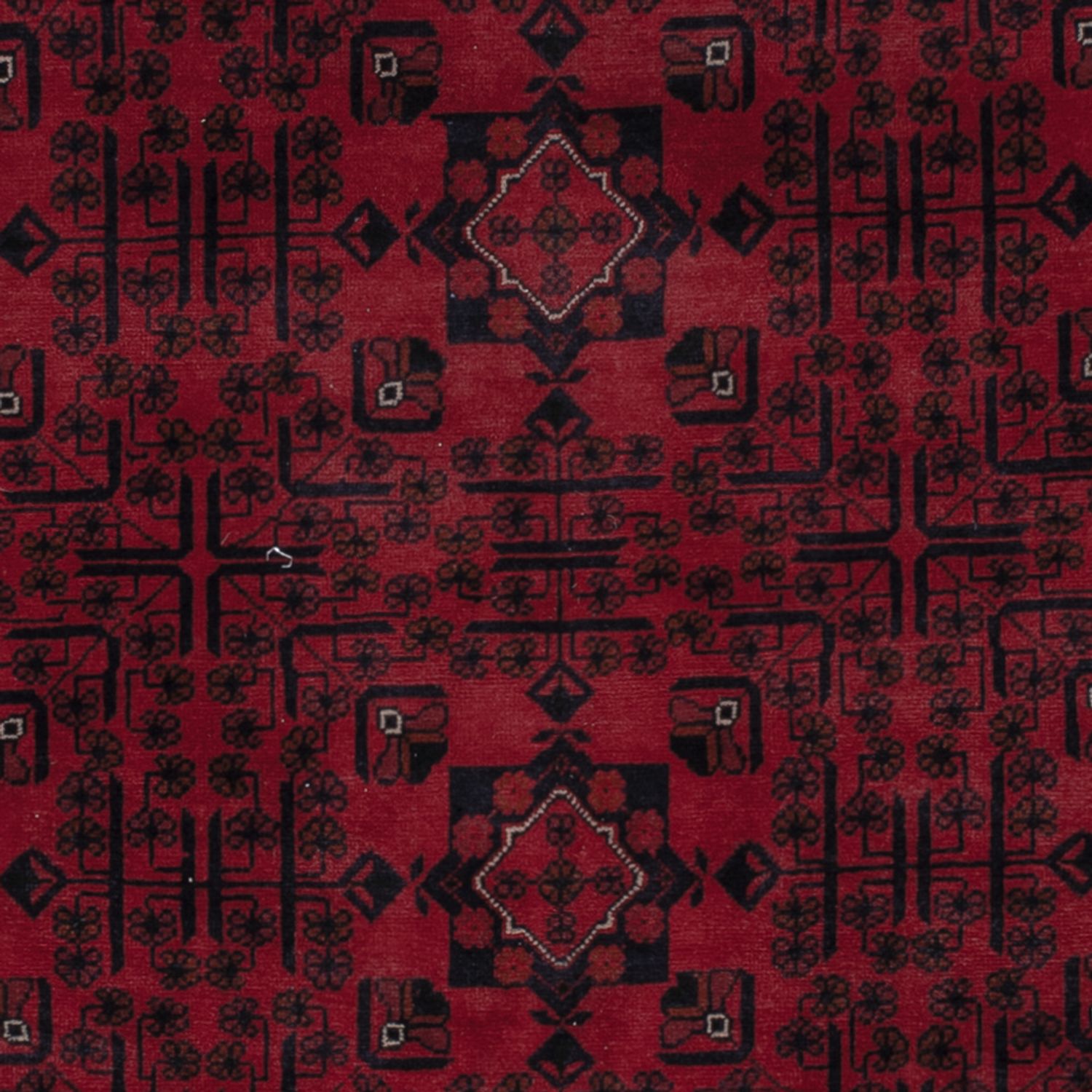 Afghan Rug - Kunduz - 301 x 196 cm - dark red