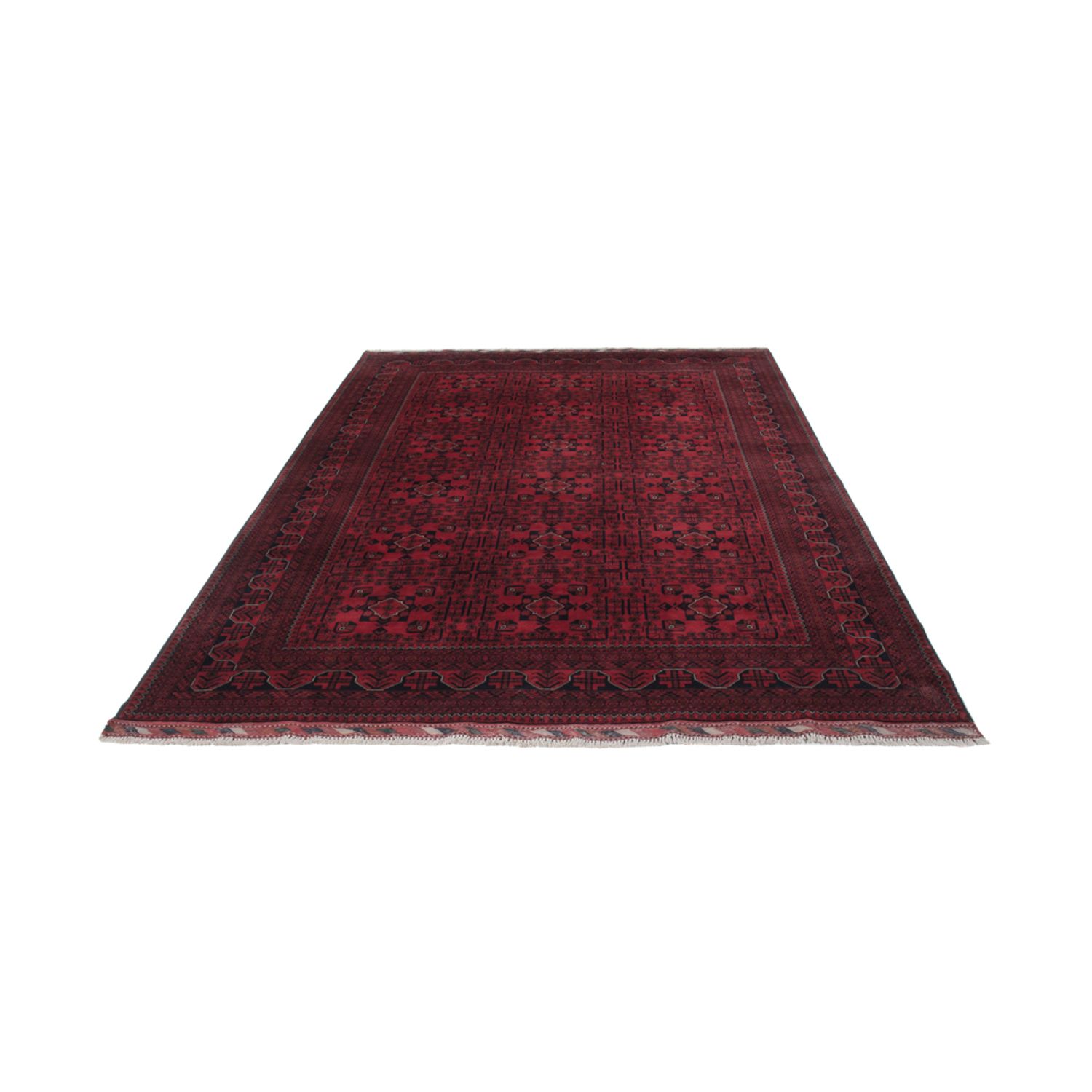 Afghan Rug - Kunduz - 301 x 196 cm - dark red
