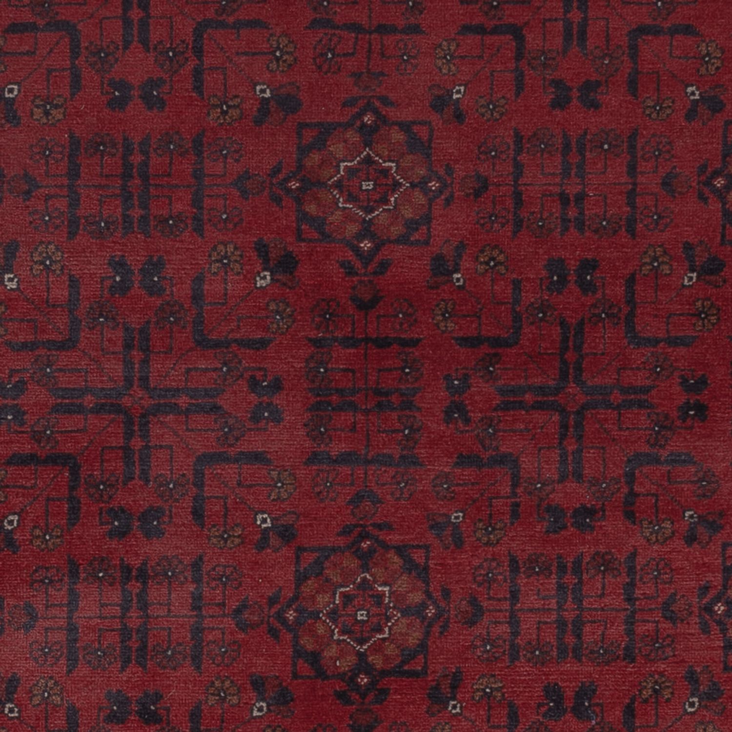 Afghan Rug - Kunduz - 306 x 196 cm - dark red