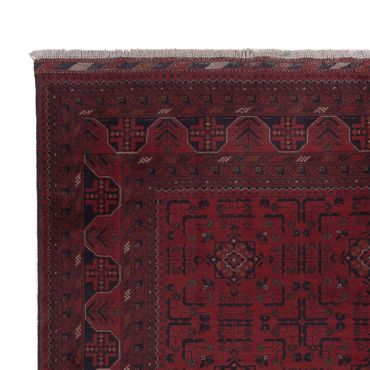 Afghan Rug - Kunduz - 306 x 196 cm - dark red