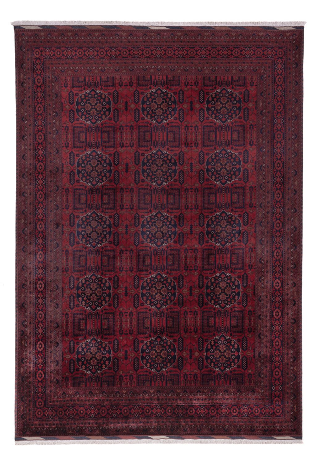 Afghan Rug - Royal - 296 x 200 cm - dark red