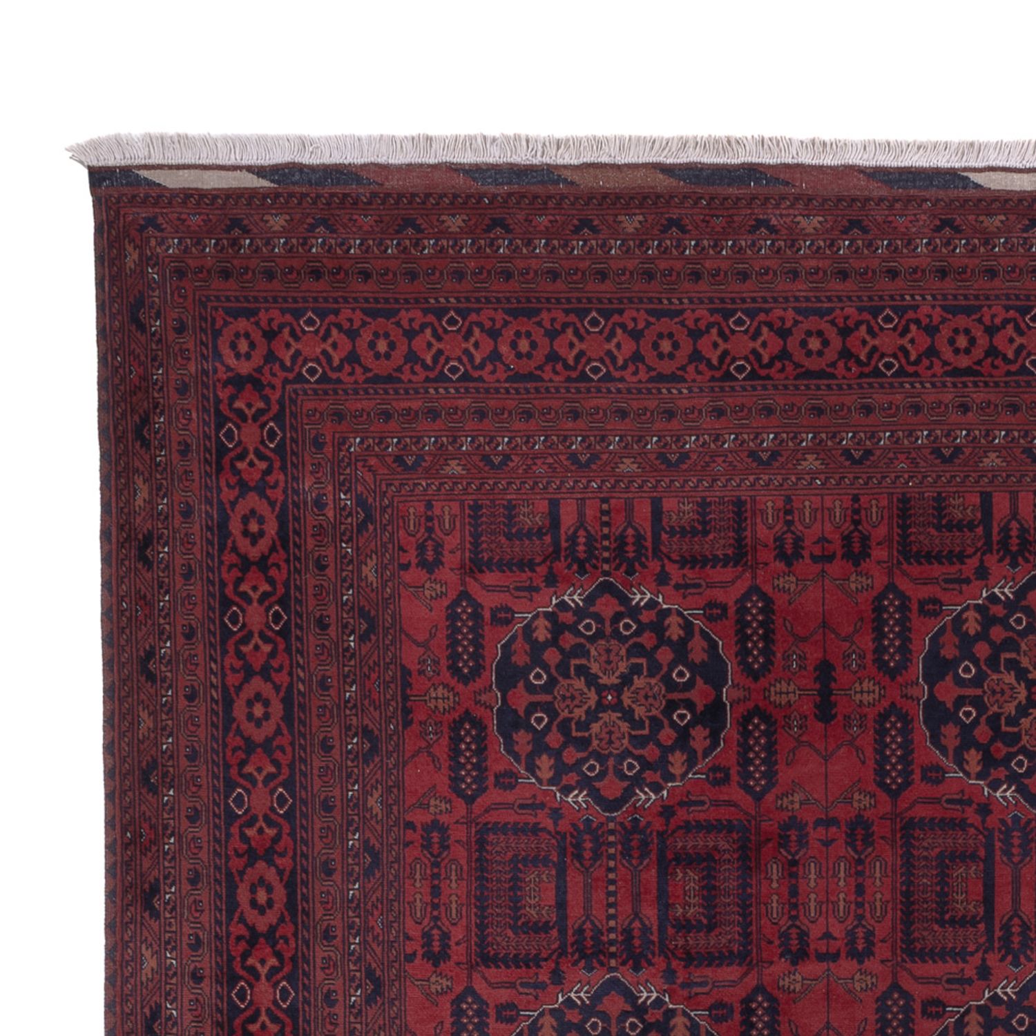 Afghan Rug - Royal - 296 x 200 cm - dark red