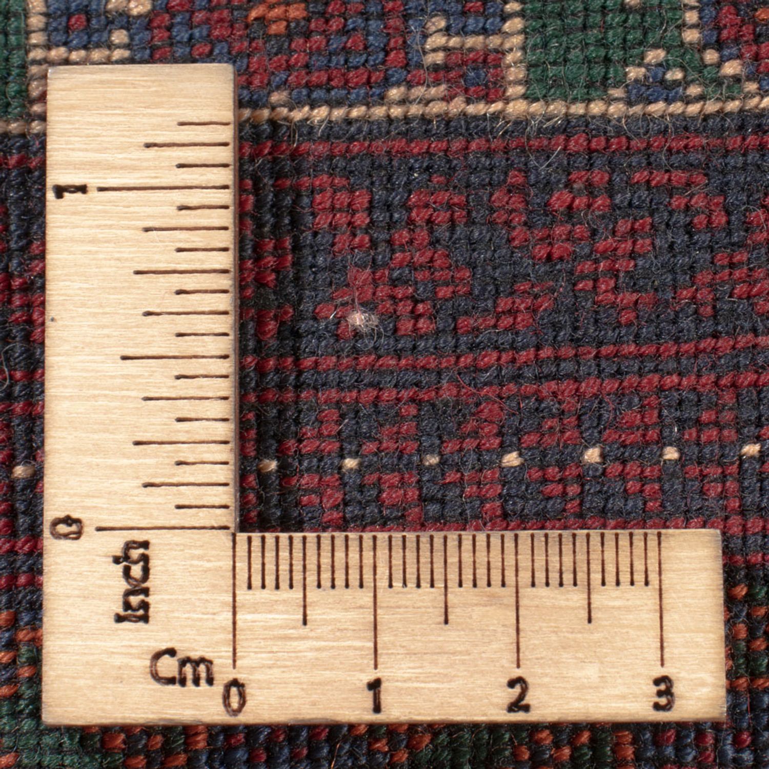 Afghansk matta - Kungliga - 300 x 199 cm - mörkröd