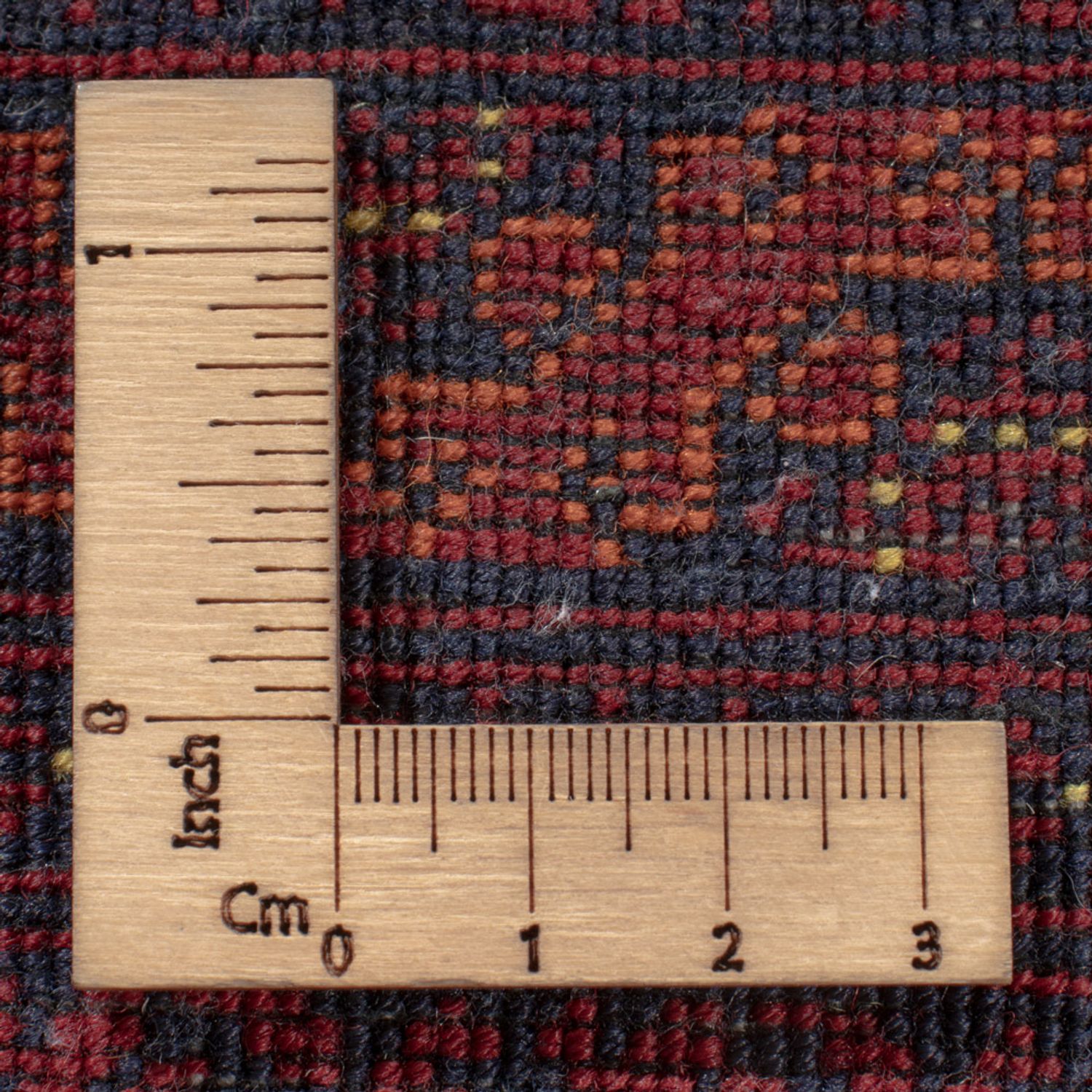 Afghansk matta - Kungliga - 295 x 206 cm - mörkröd