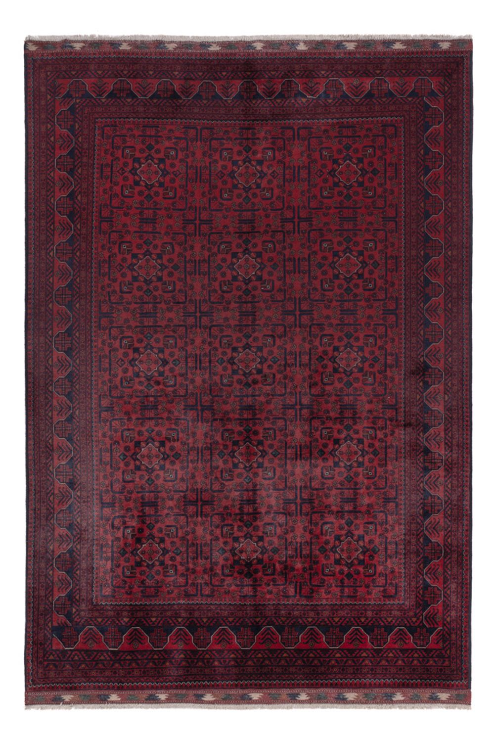 Afghan Rug - Kunduz - 288 x 198 cm - dark red