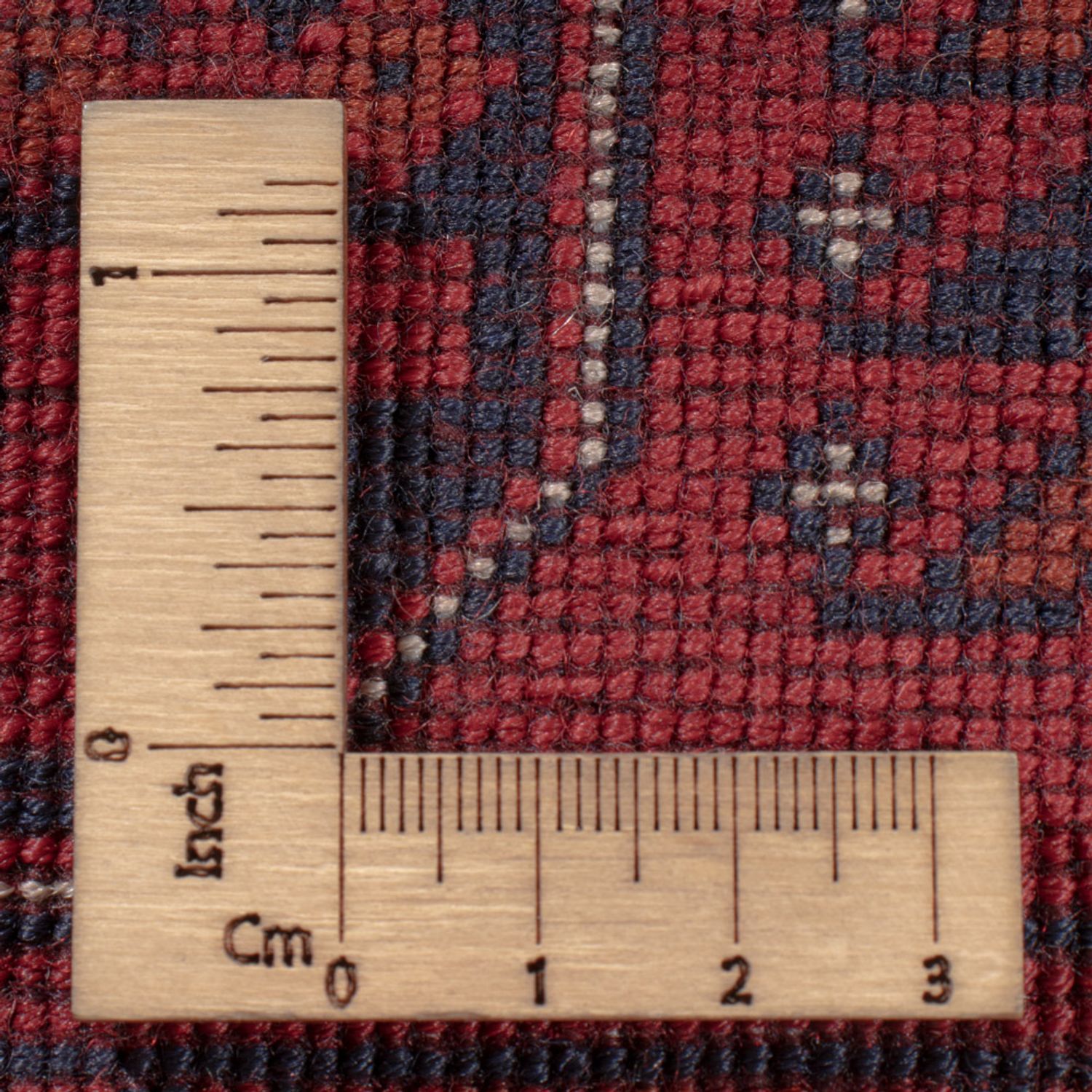 Afghansk matta - Kungliga - 290 x 201 cm - mörkröd