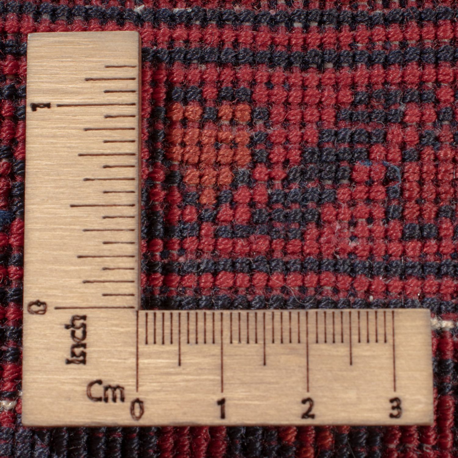 Afghansk matta - Kungliga - 290 x 197 cm - mörkröd