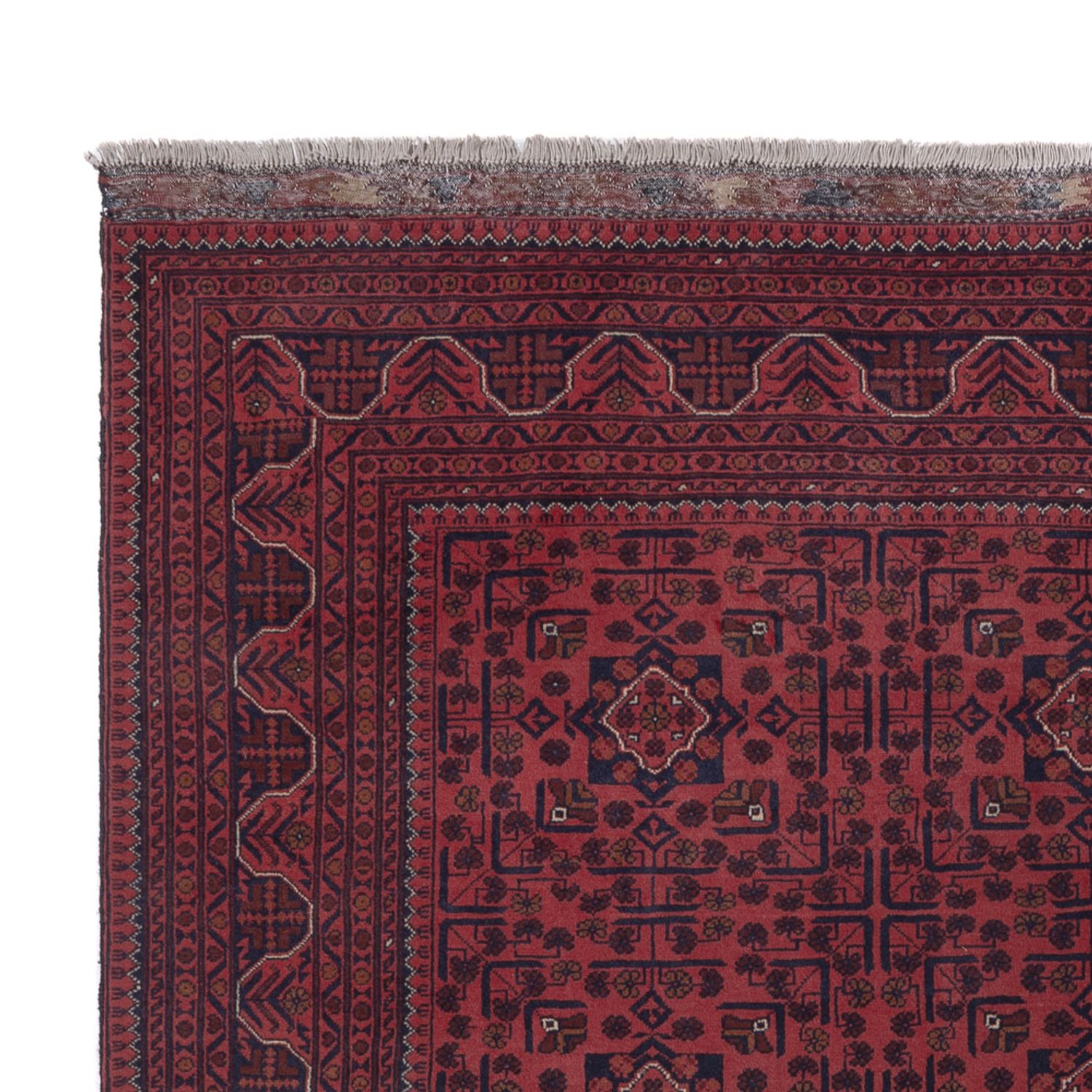 Afghan Rug - Kunduz - 304 x 200 cm - dark red