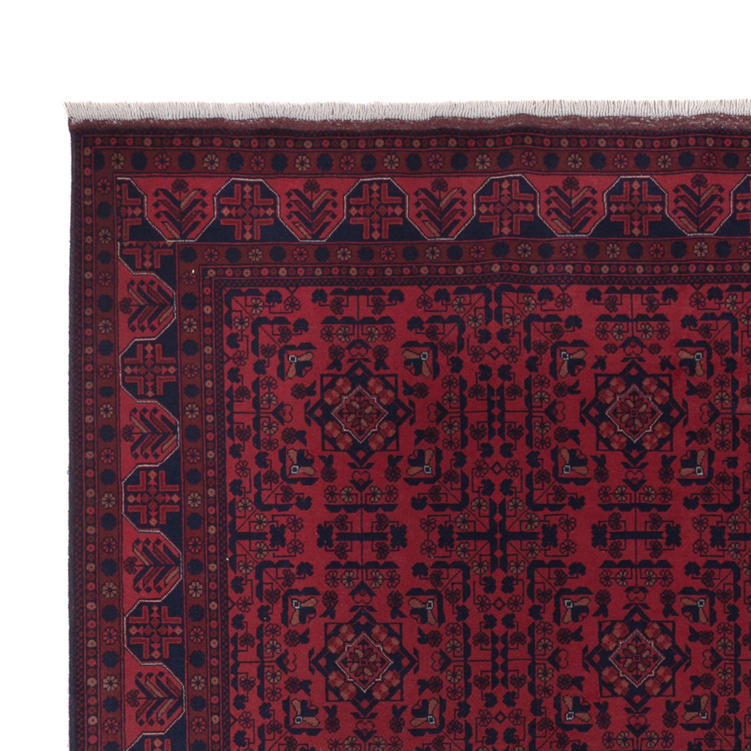 Afghan Rug - Royal - 298 x 195 cm - dark red