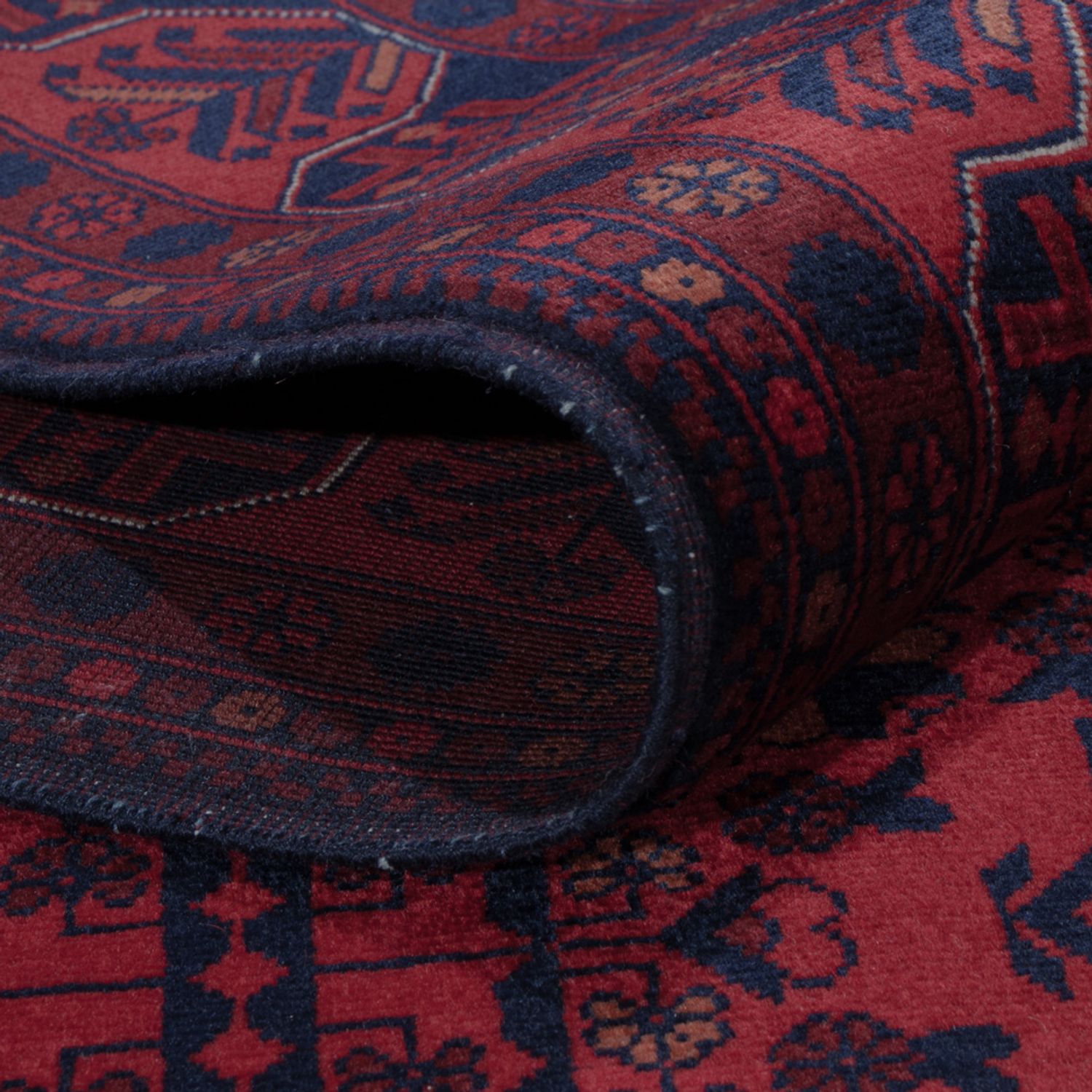 Afghan Rug - Royal - 298 x 195 cm - dark red