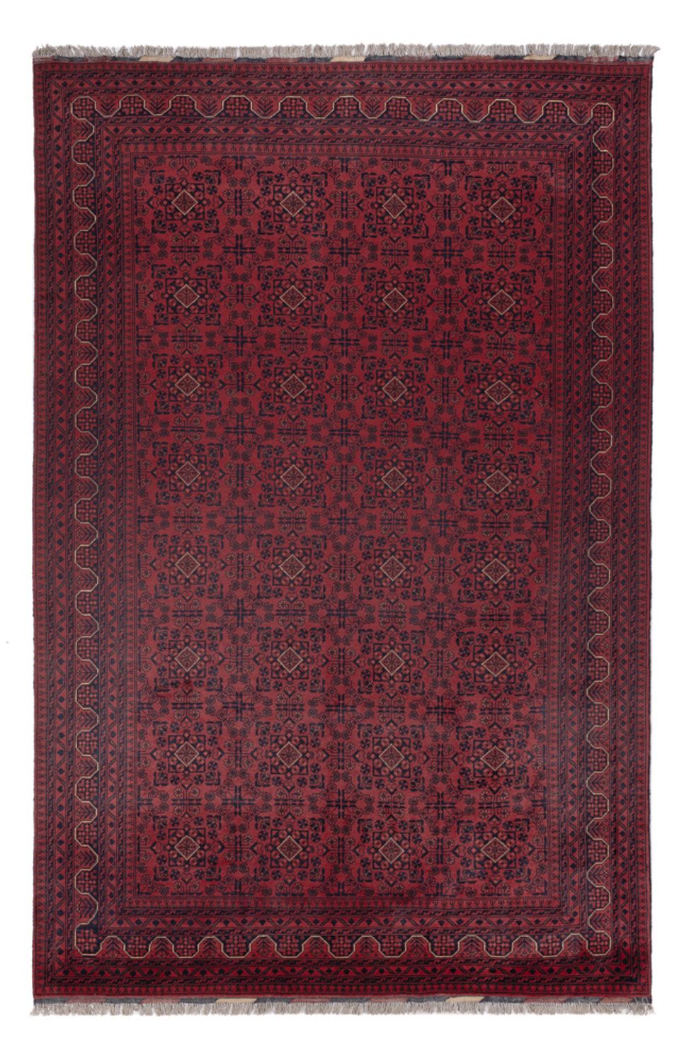 Afghan Rug - Kunduz - 306 x 200 cm - dark red