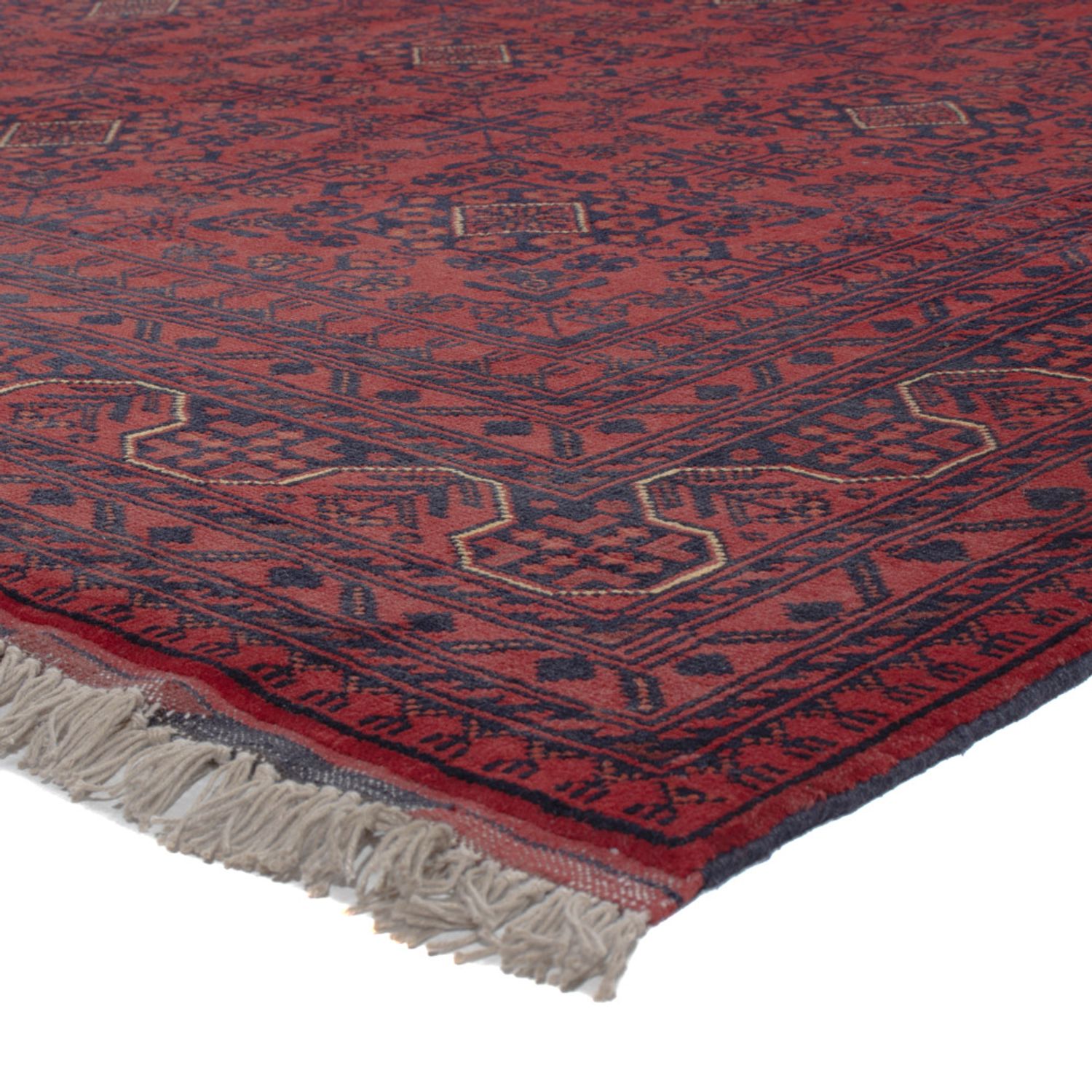 Afghan Rug - Kunduz - 306 x 200 cm - dark red