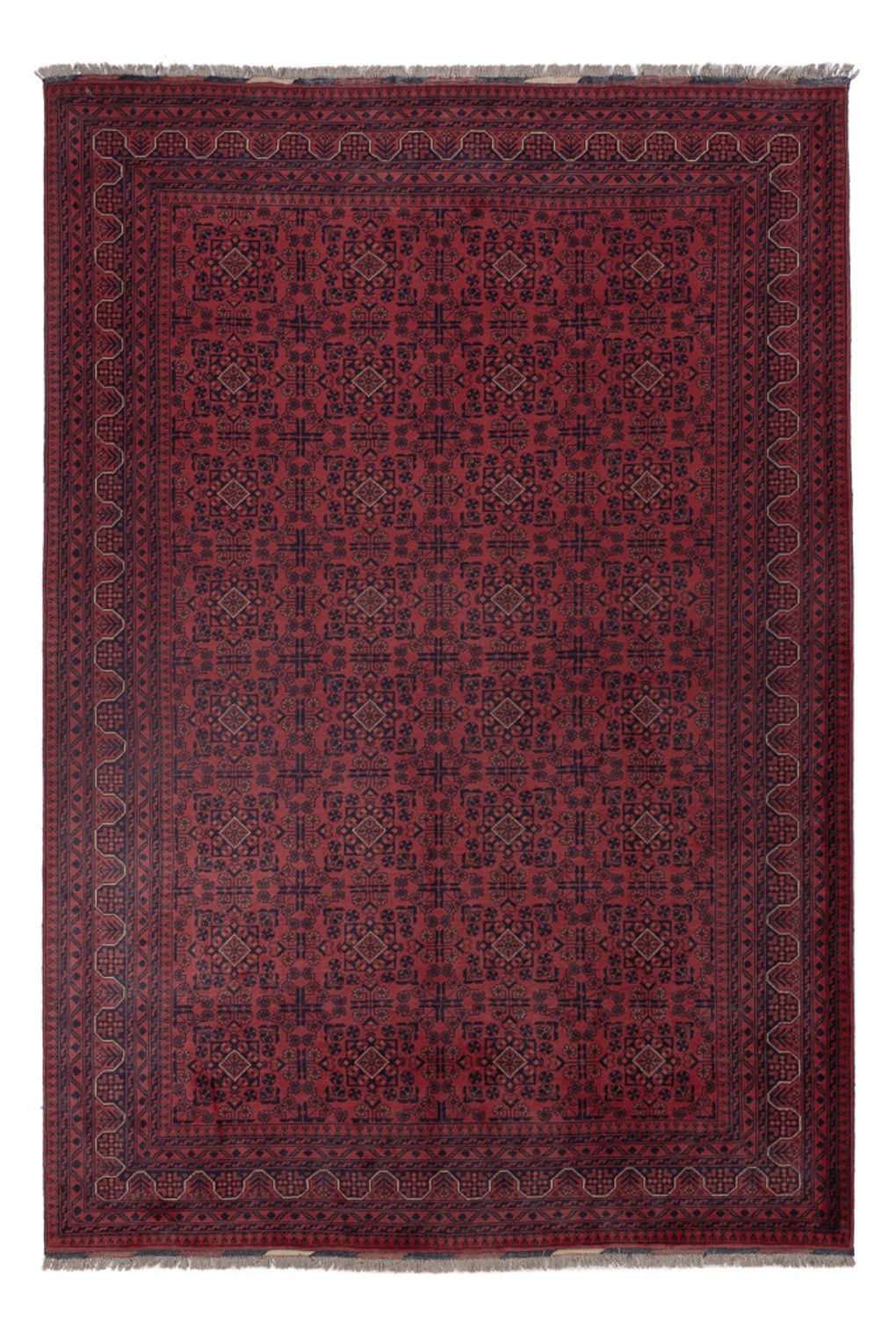Afghan Rug - Kunduz - 297 x 208 cm - dark red