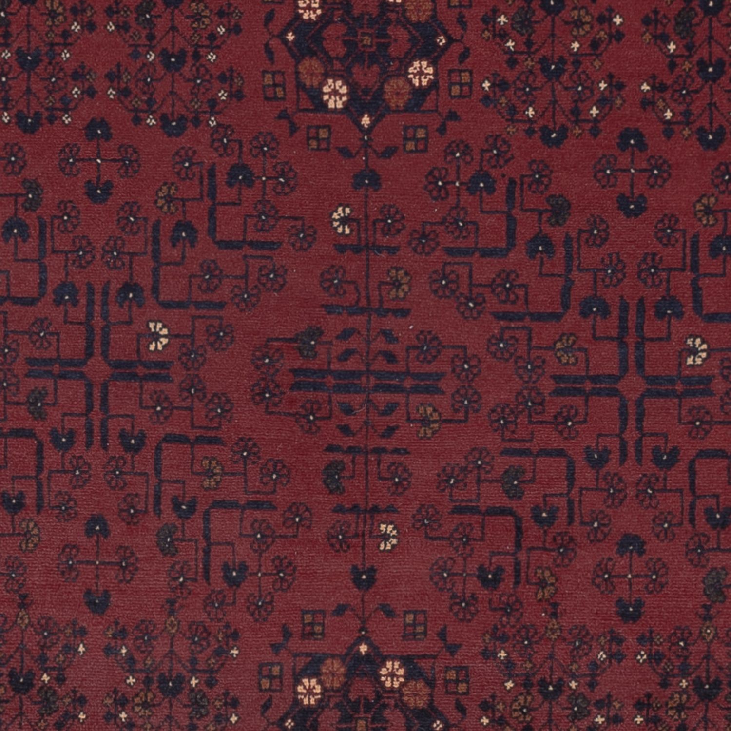 Afghan Rug - Kunduz - 287 x 194 cm - dark red