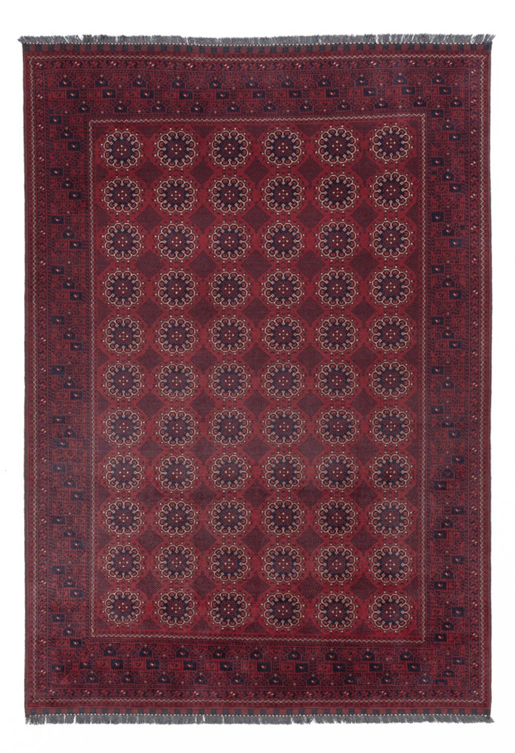 Afghan Rug - Kunduz - 283 x 199 cm - dark red