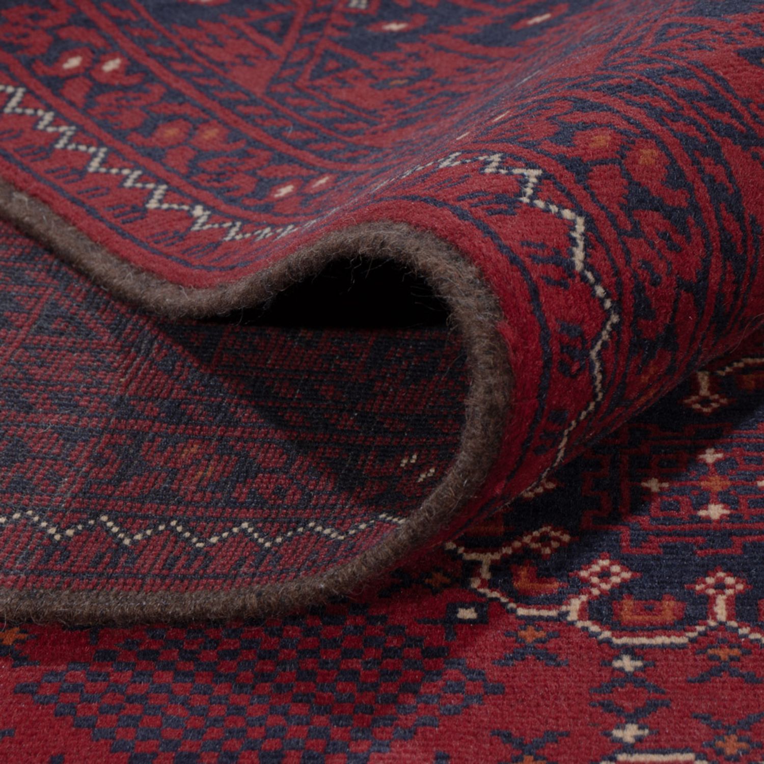 Afghan Rug - Kunduz - 283 x 199 cm - dark red