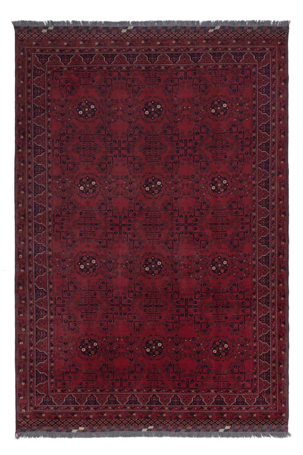 Afghan Rug - Kunduz - 298 x 202 cm - dark red