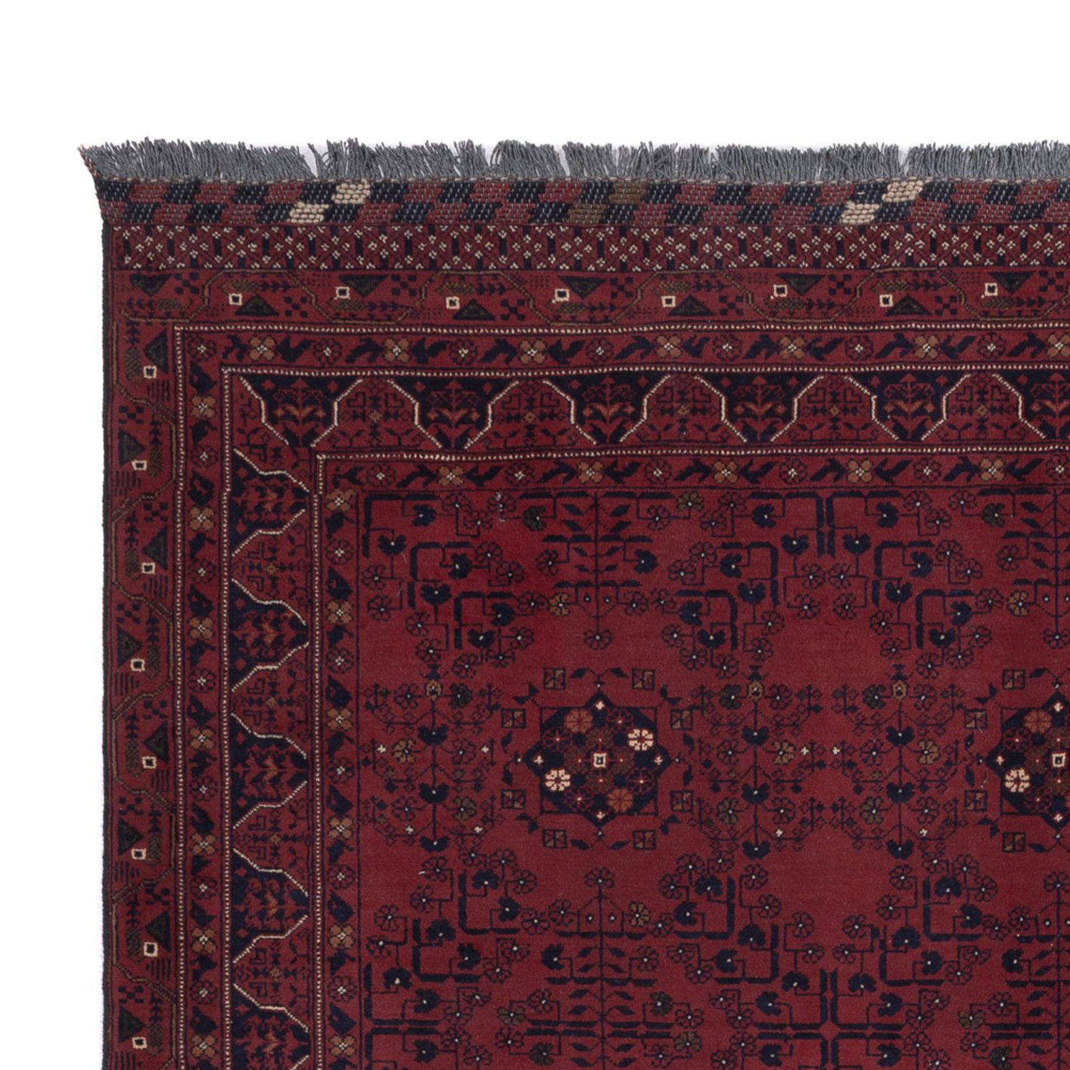 Afghan Rug - Kunduz - 298 x 202 cm - dark red