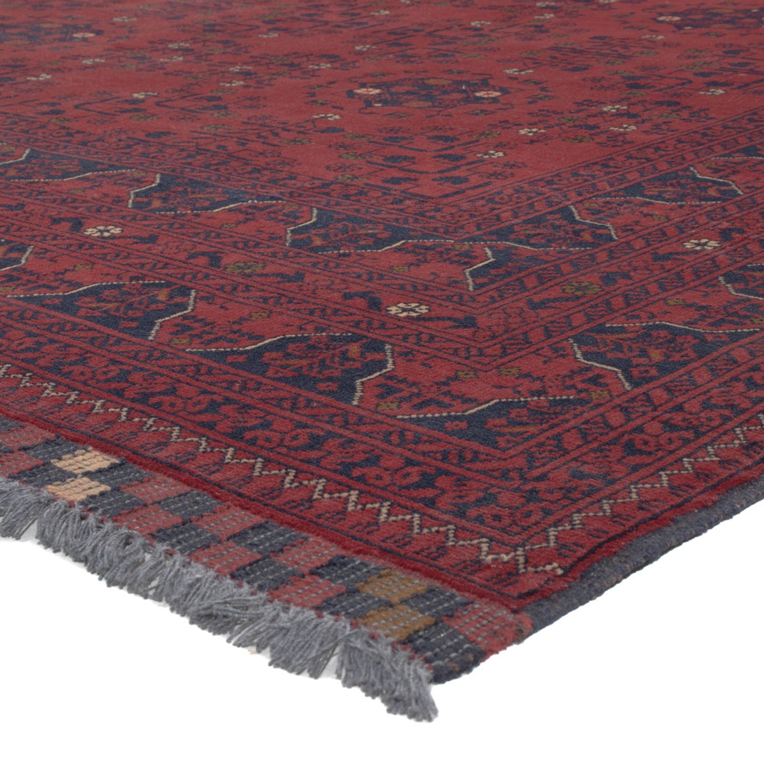 Afghan Rug - Kunduz - 300 x 204 cm - dark red