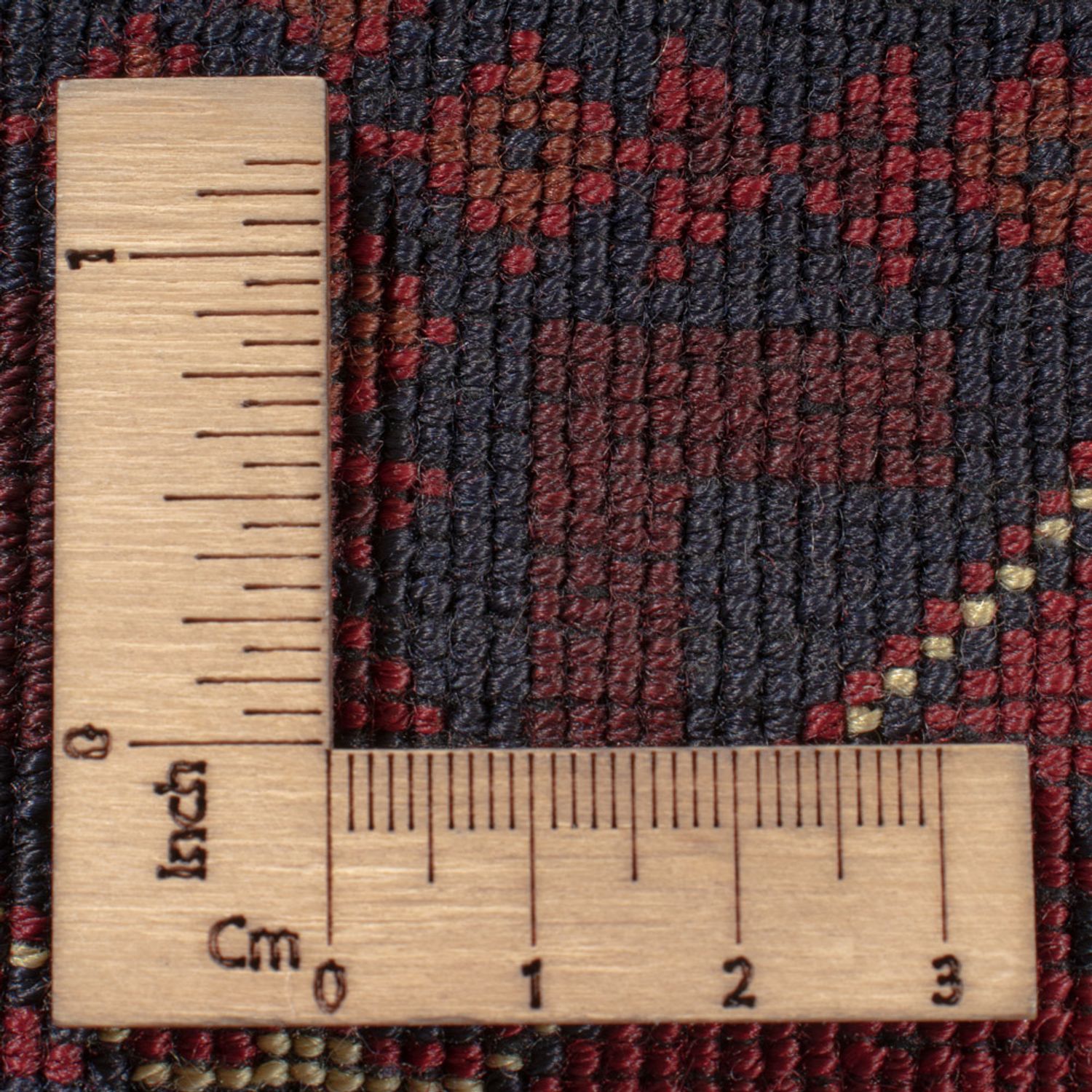 Afghansk matta - Kungliga - 294 x 209 cm - mörkröd