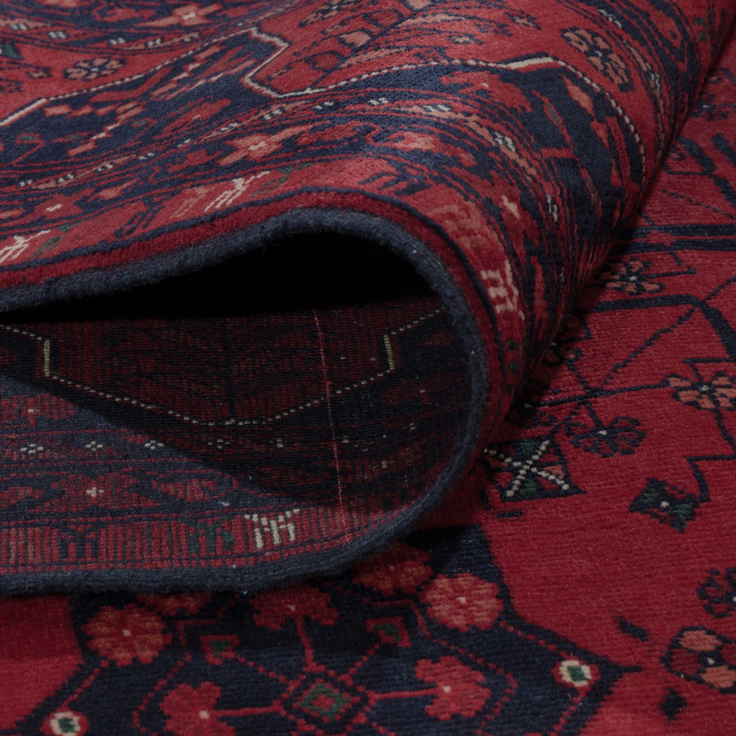 Afghan Rug - Royal - 302 x 193 cm - dark red