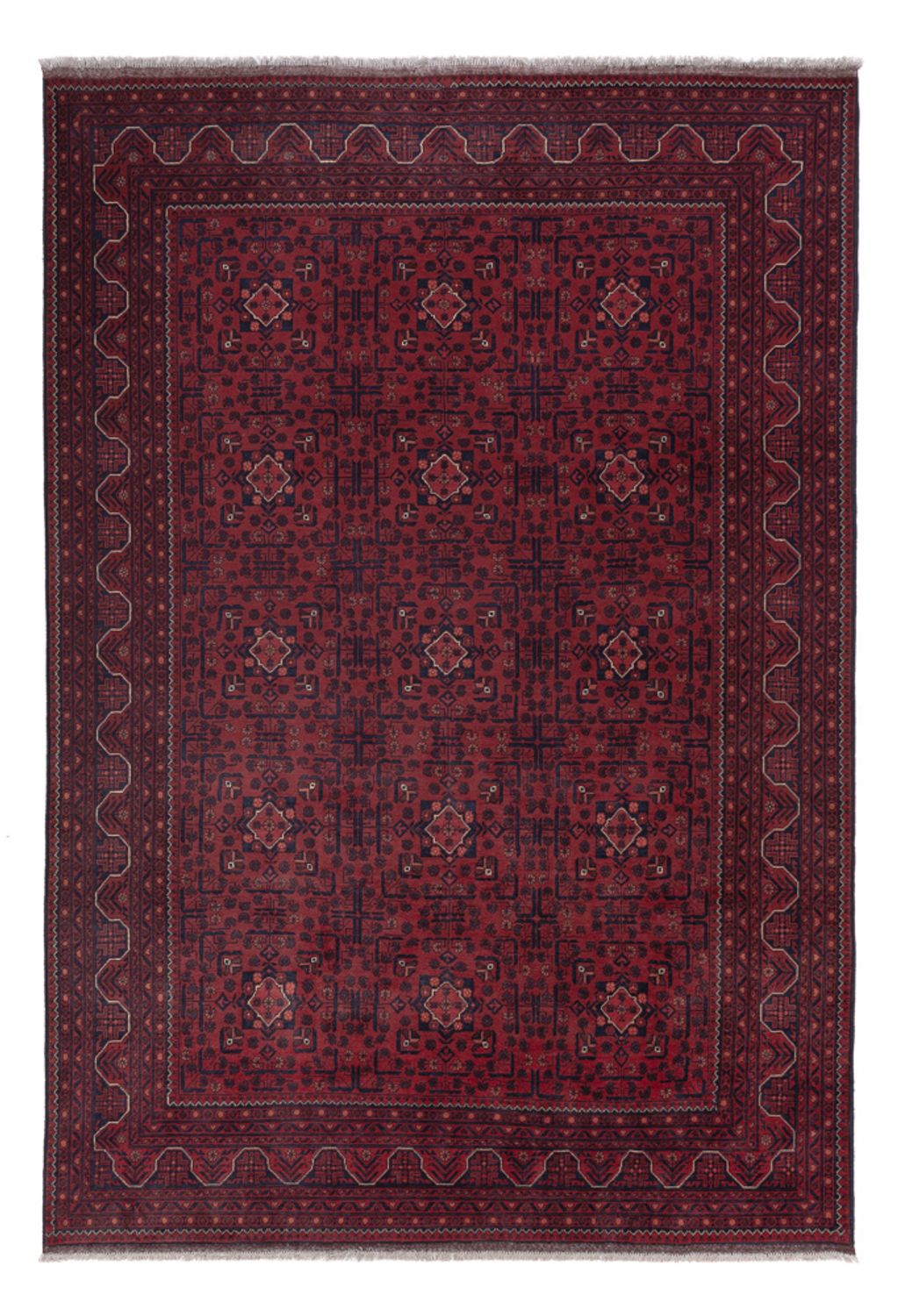 Afghan Rug - Kunduz - 290 x 195 cm - dark red